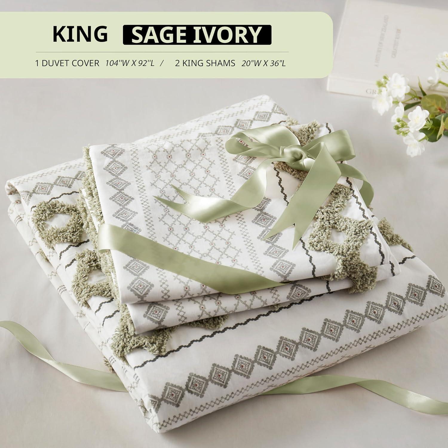 INK+IVY Imani Cotton Printed Duvet Cover Set