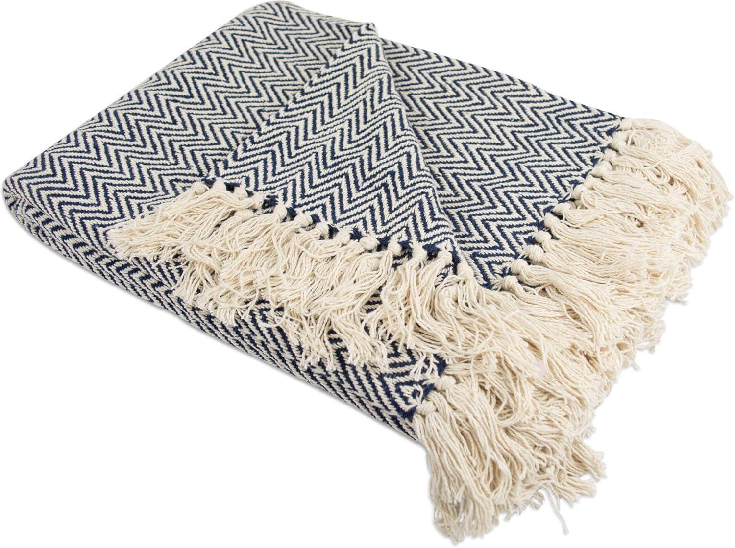 50"x60" Chevron Handloom Throw Blanket - Design Imports