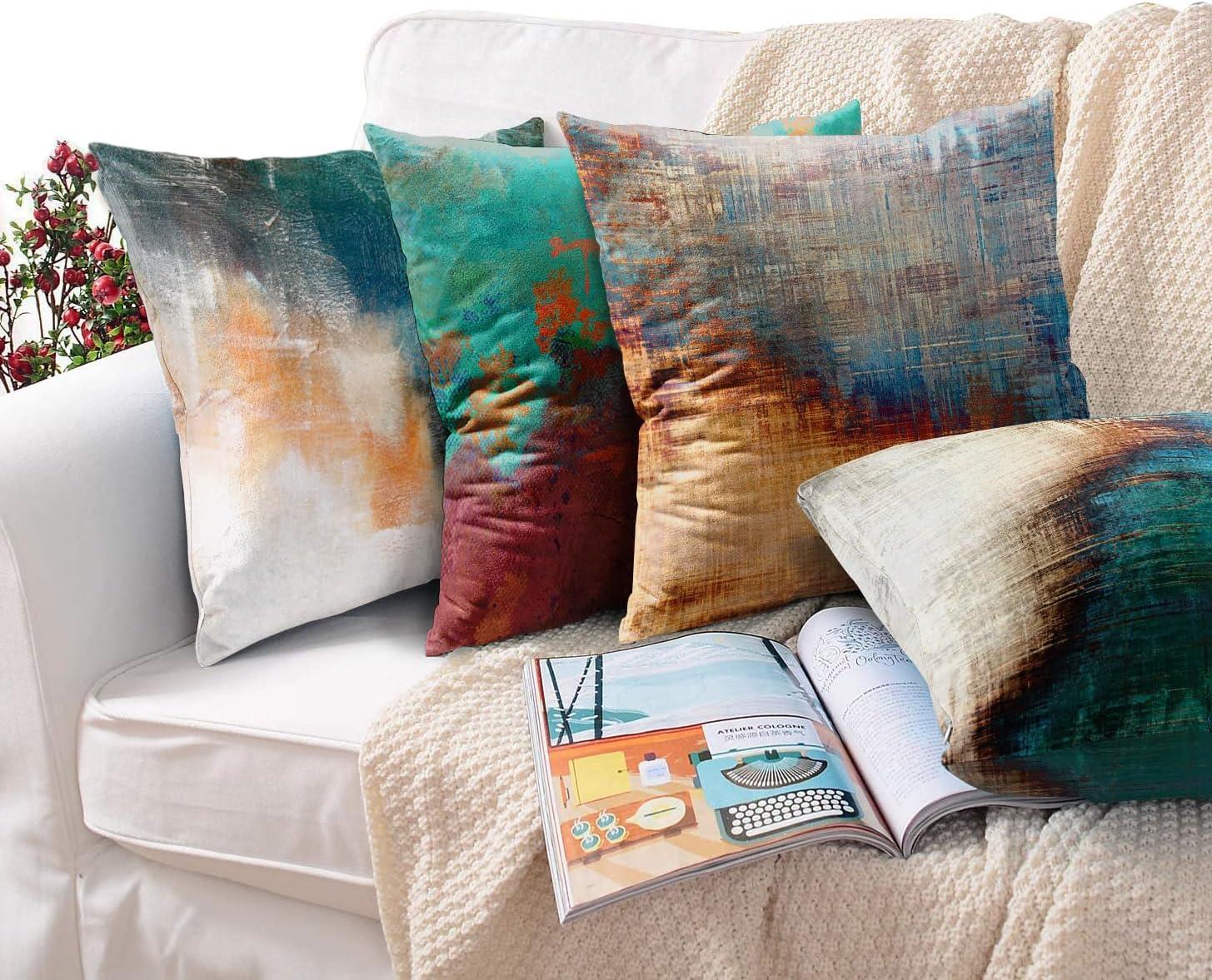 Abstract Multicolor Polyester Standard/Queen Pillowcase Set