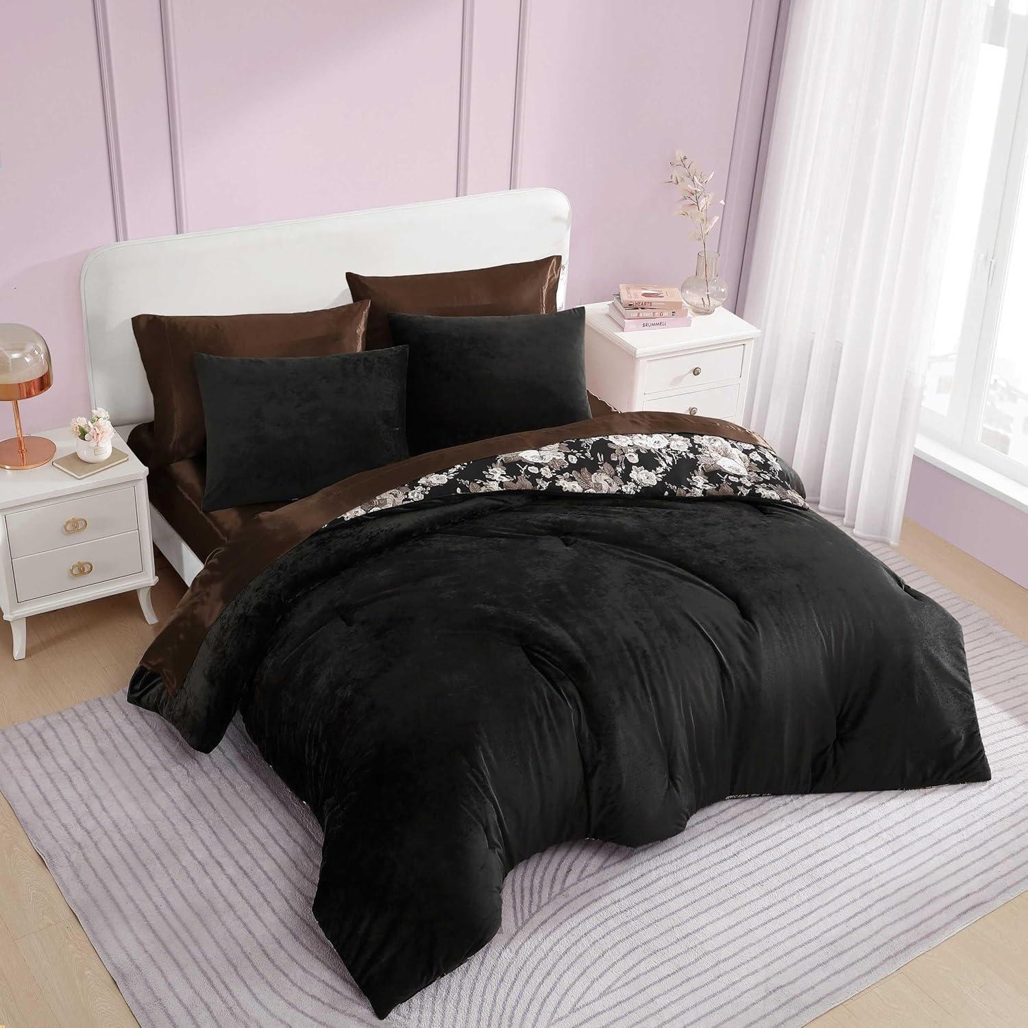 Betsey Johnson Betsey Johnson Solid Reversible Comforter Set