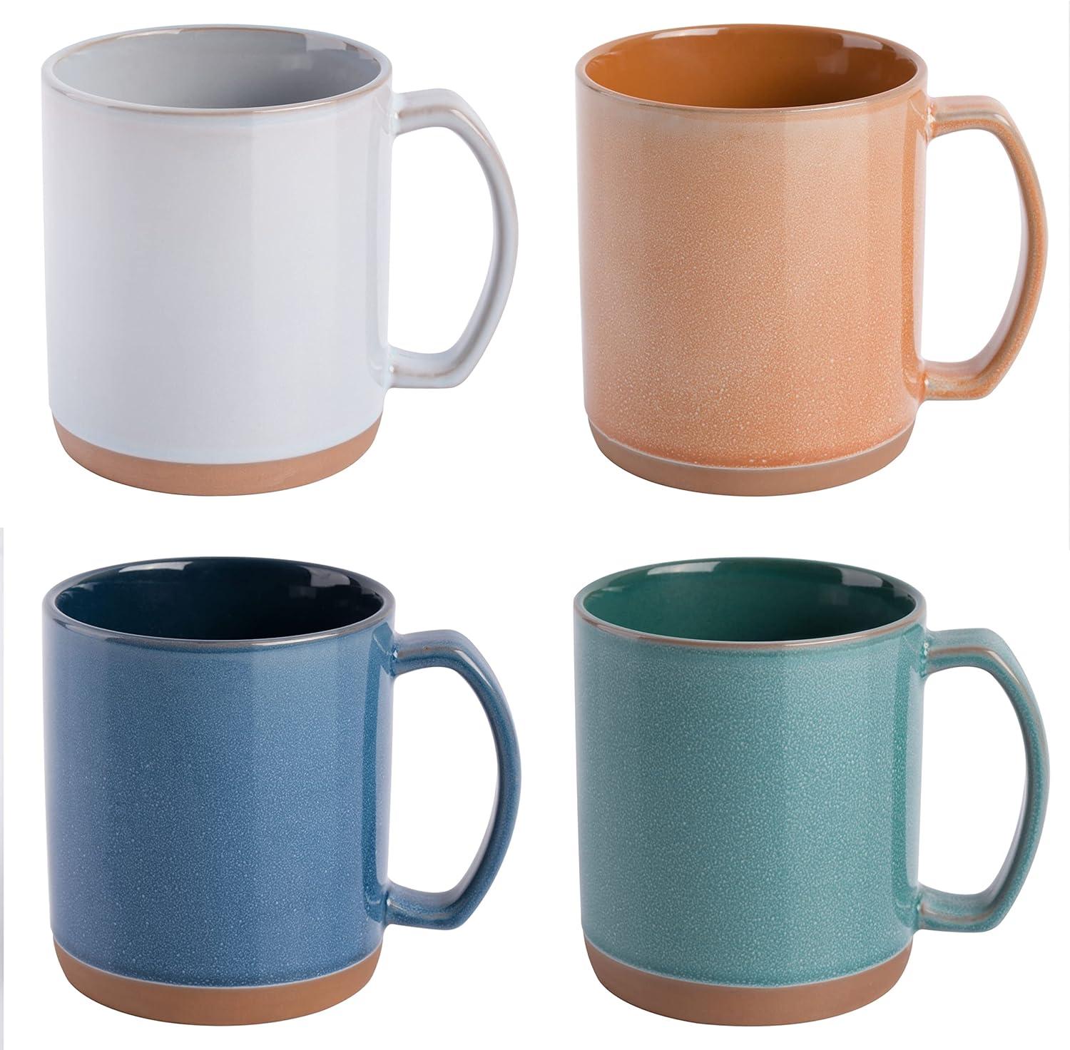 Mr. Coffee Dorsey 4 Piece Assorted Color Mug Set