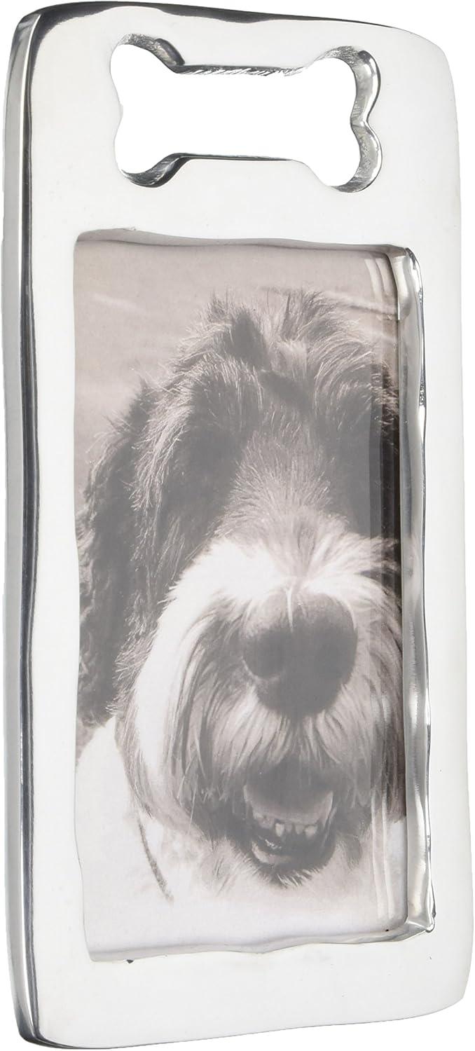 Mariposa Silver Metal Beveled Picture Frame