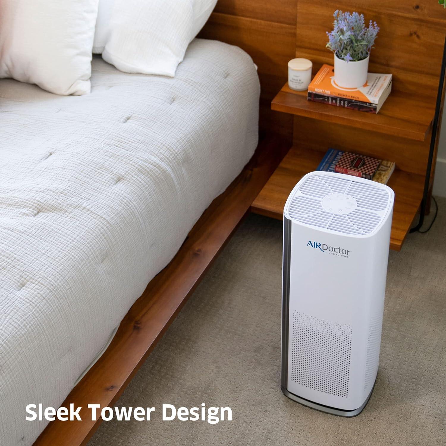 AIRDOCTOR AD1000 4-in-1 Air Purifier | Guest Rooms, Kids Bedrooms, Home Offices | Circulates 285 sq. ft. 4x/Hour