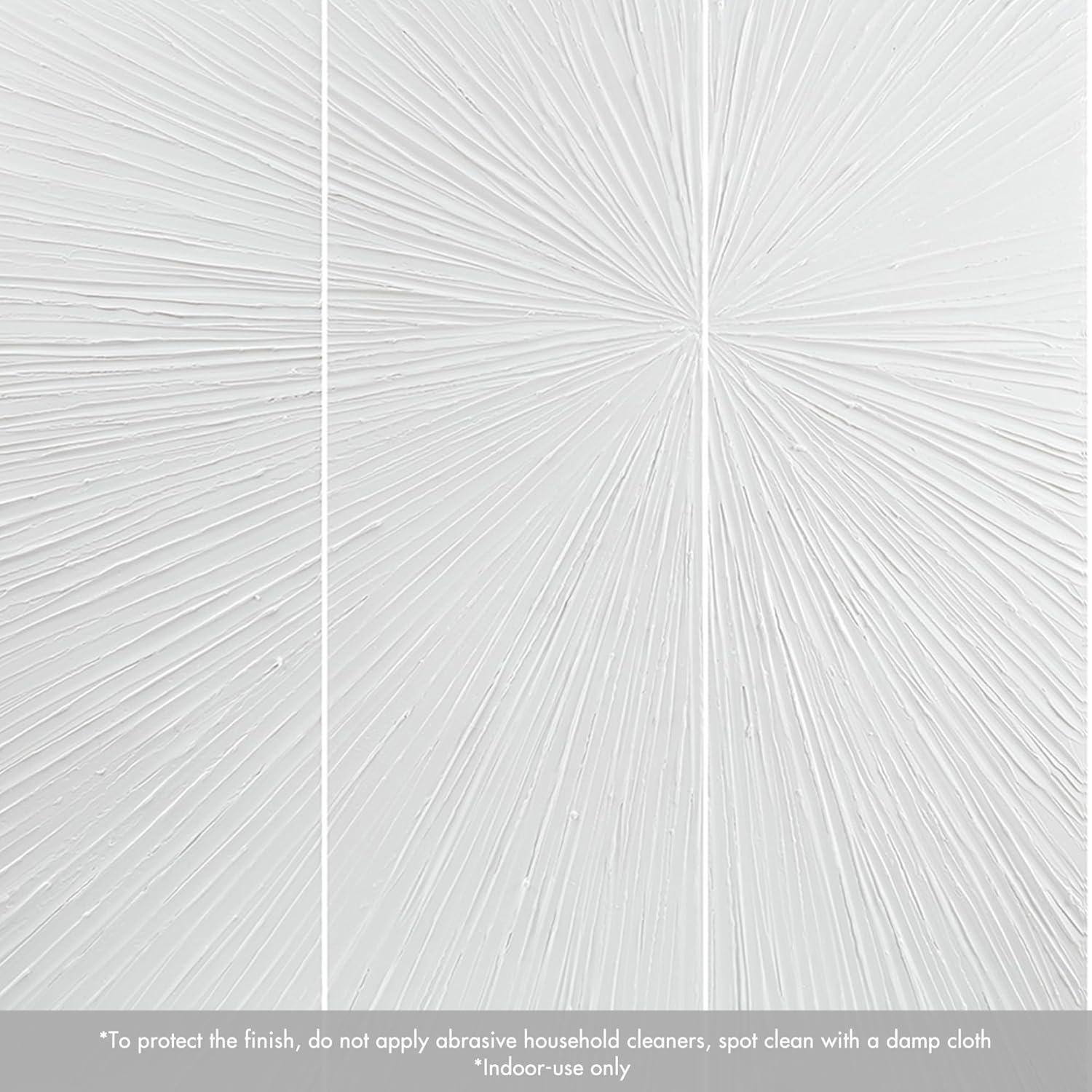 Madison Park Signature Sunburst 3-Piece Hand-Painted Resin Wall Art