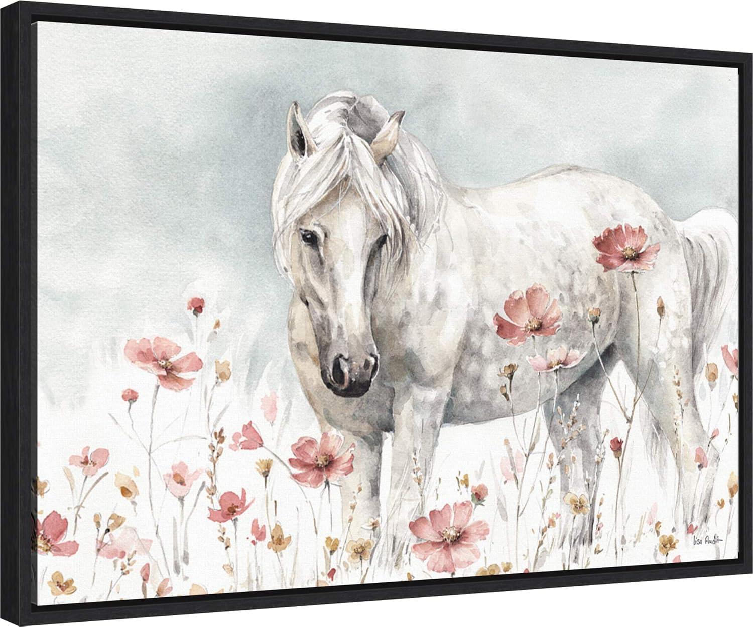 Amanti Art Wild Horses II by Lisa Audit Framed Canvas Wall Art