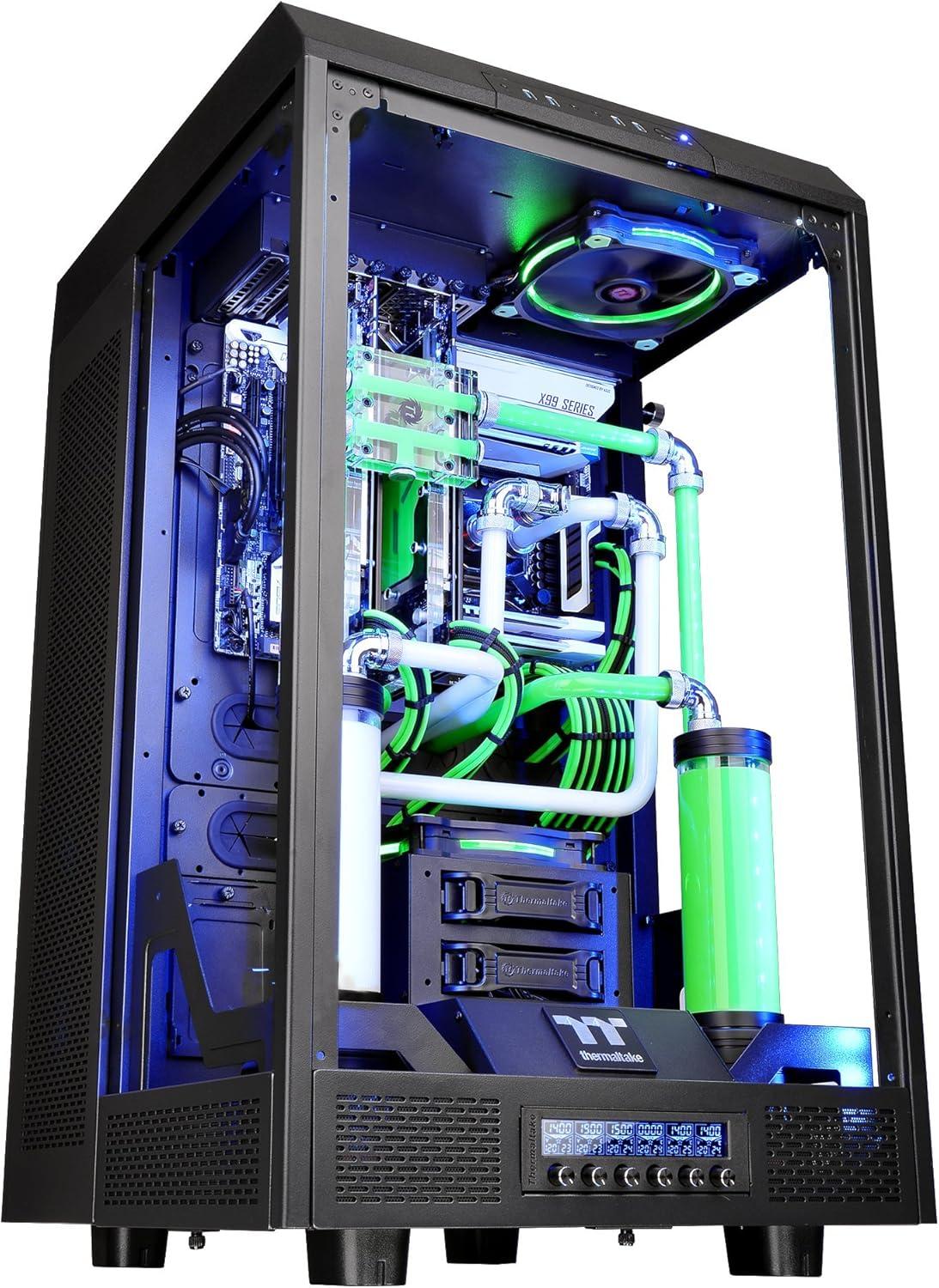 Thermaltake Black Tempered Glass E-ATX Full Tower Gaming Case