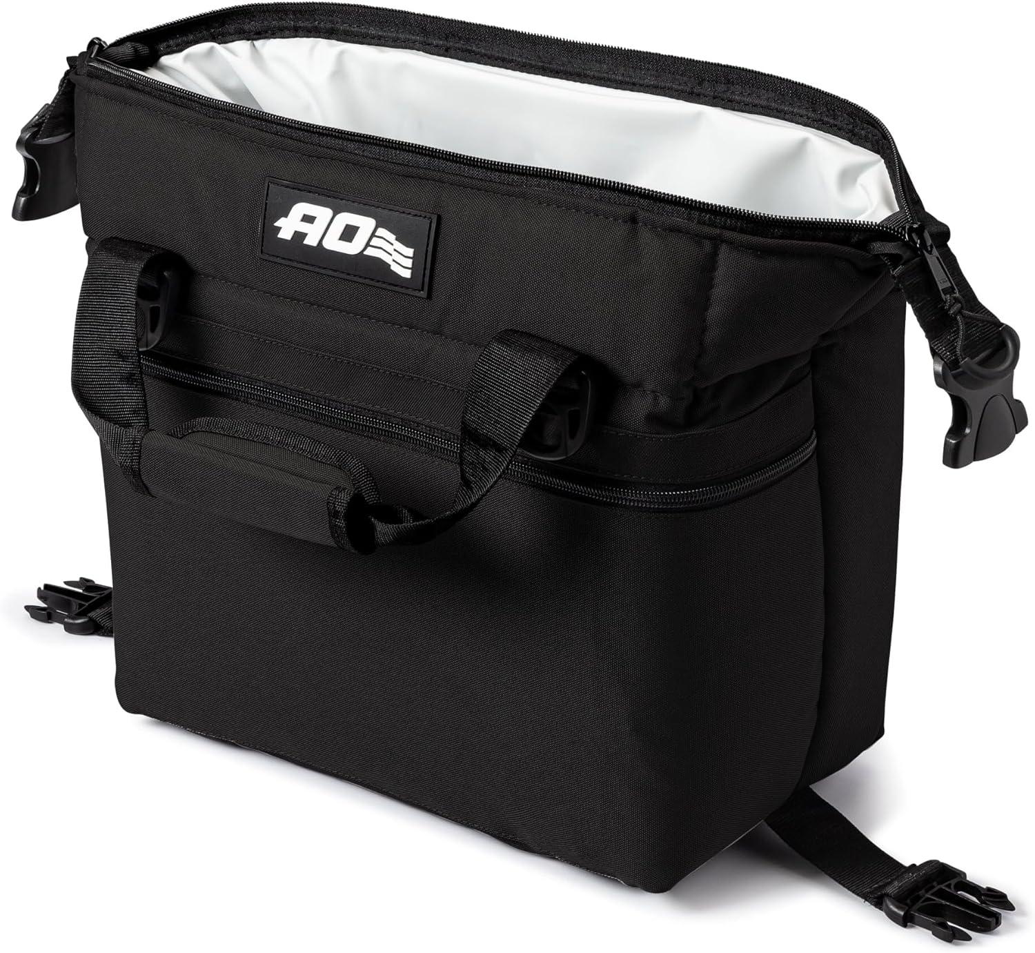 Black High-Density Insulated Soft-Sided Cooler Bag