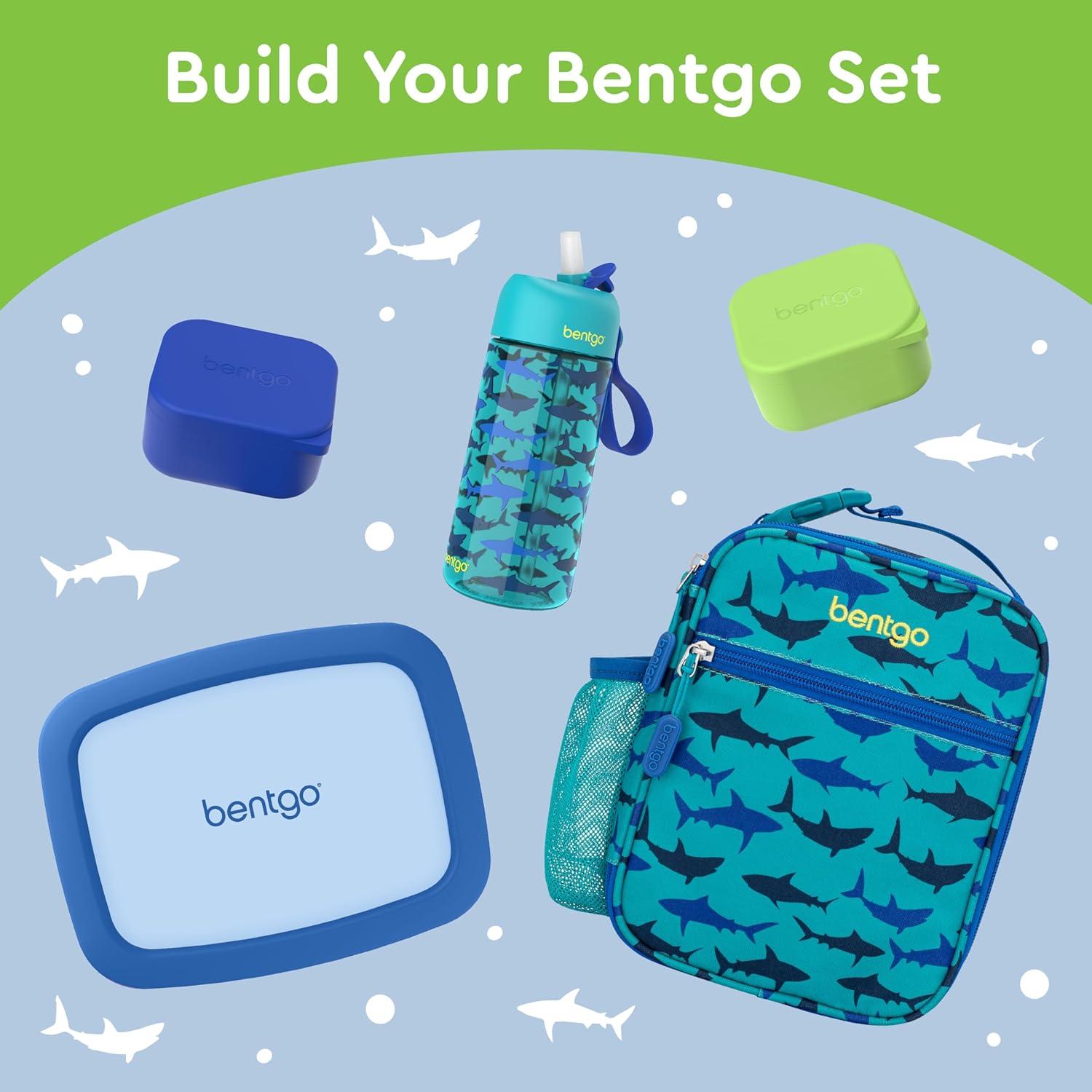 Bentgo Blue and Green Silicone Dipping Sauce Containers Set