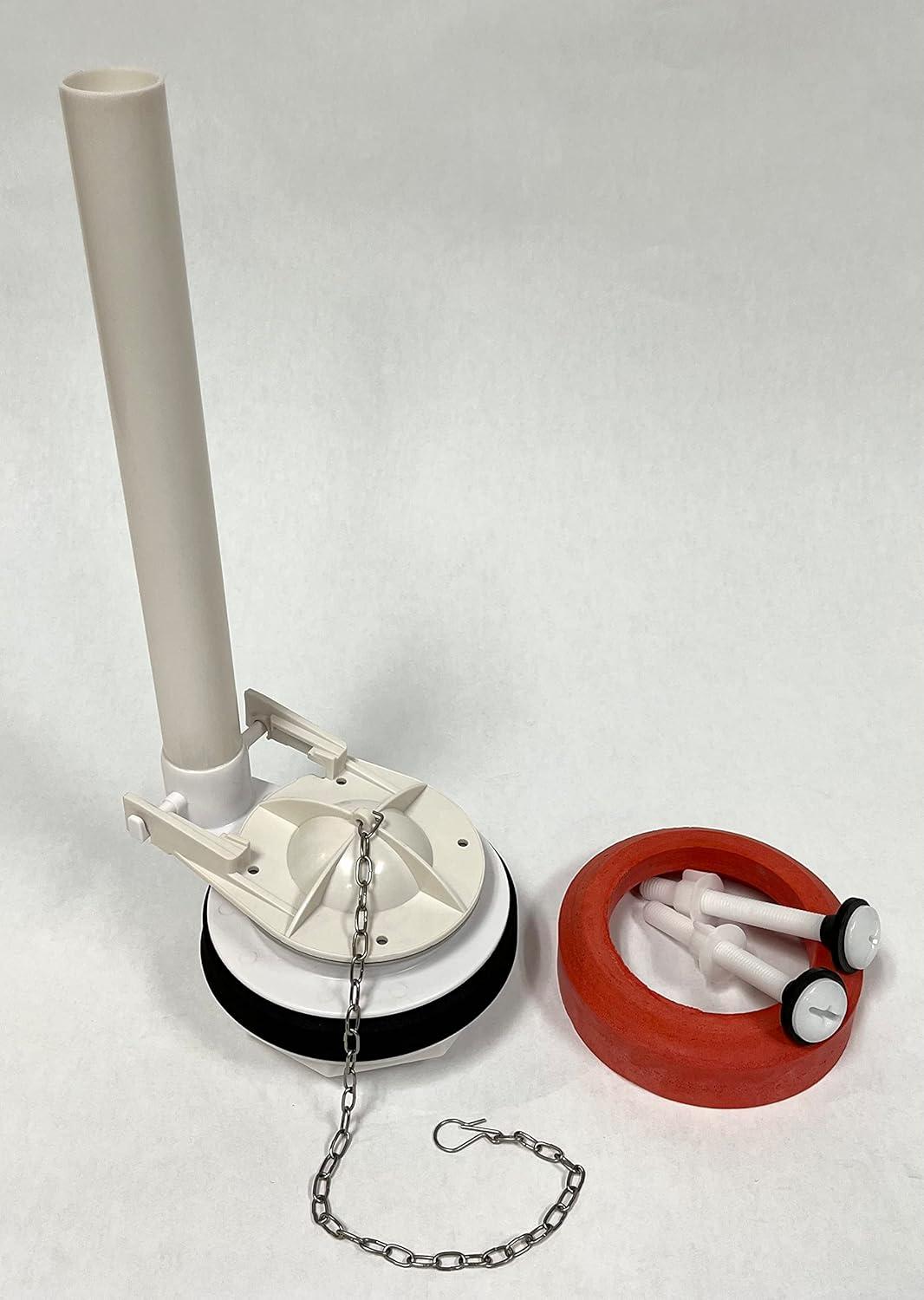 Universal Rubber Flush Valve Replacement Kit with Nylon Bolts