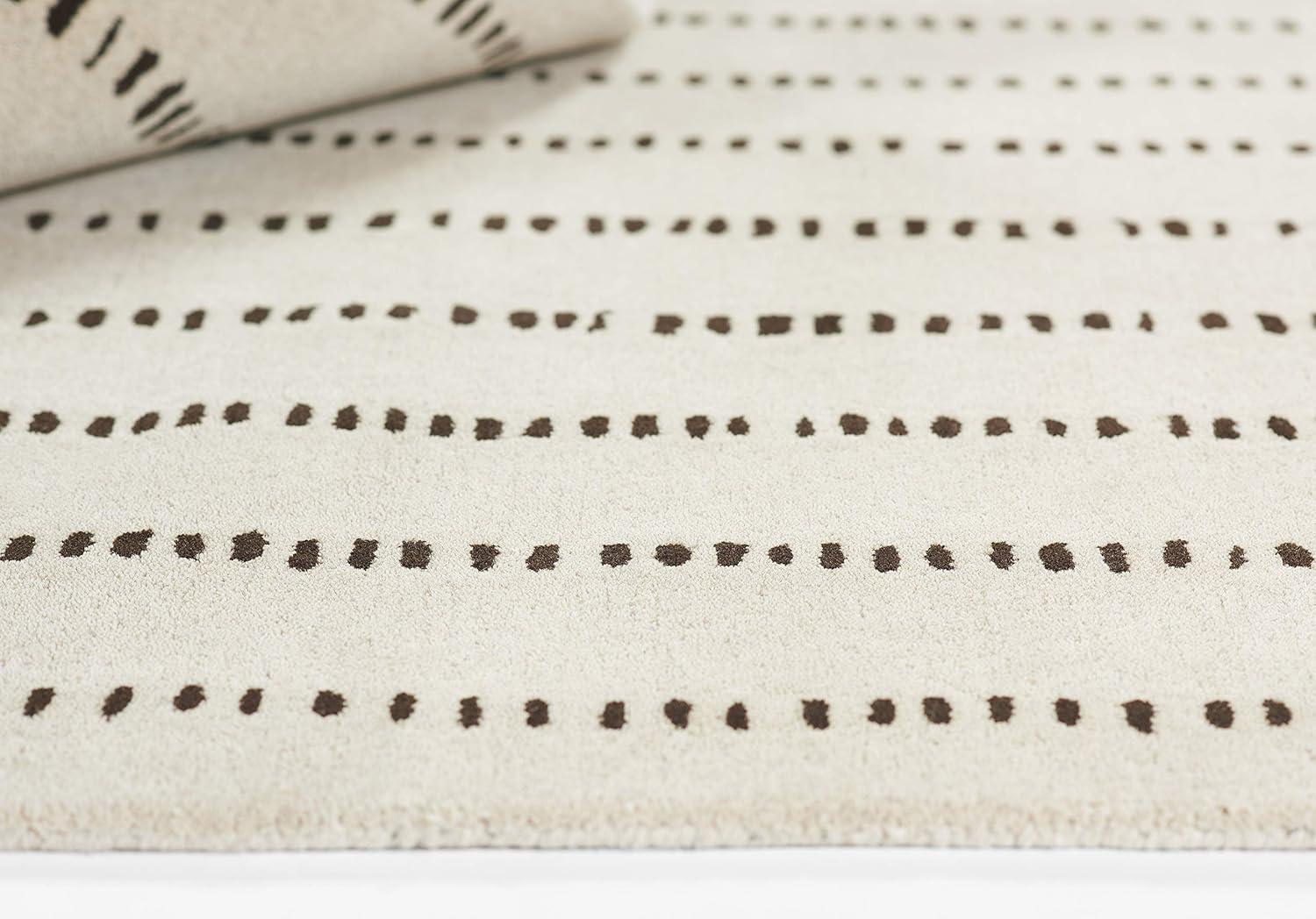 Posey Hand-Tufted Wool Rug - Navy / 3'6" x 5'6"