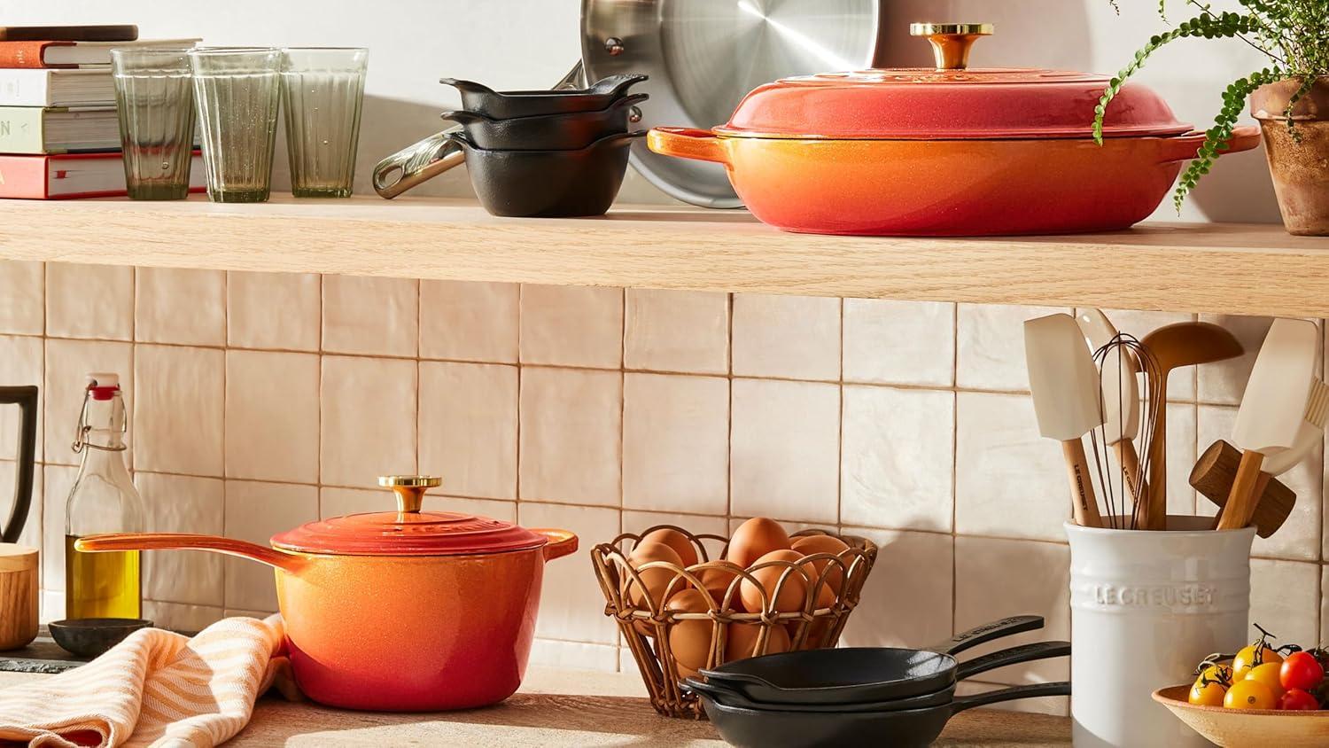Le Creuset ® 5-Piece White Kitchen Utensils with Holder Set