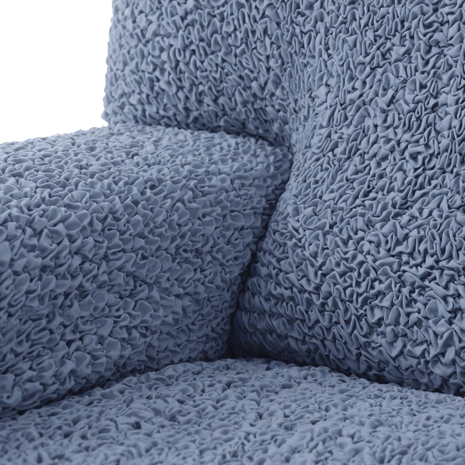 Stretchy Slipcover for Wingback Chair - Easy to Clean & Durable - Microfibra Collection