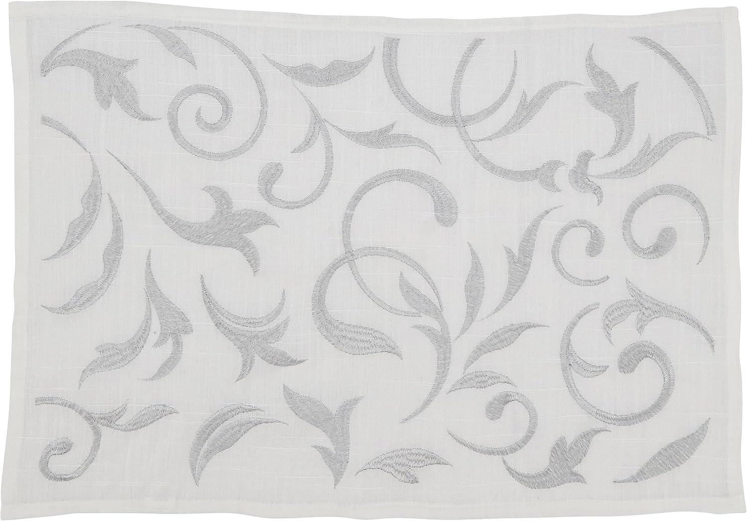 Saro Zensi Collection Polyester No Pattern Rectangle Placemat (Set of 4)