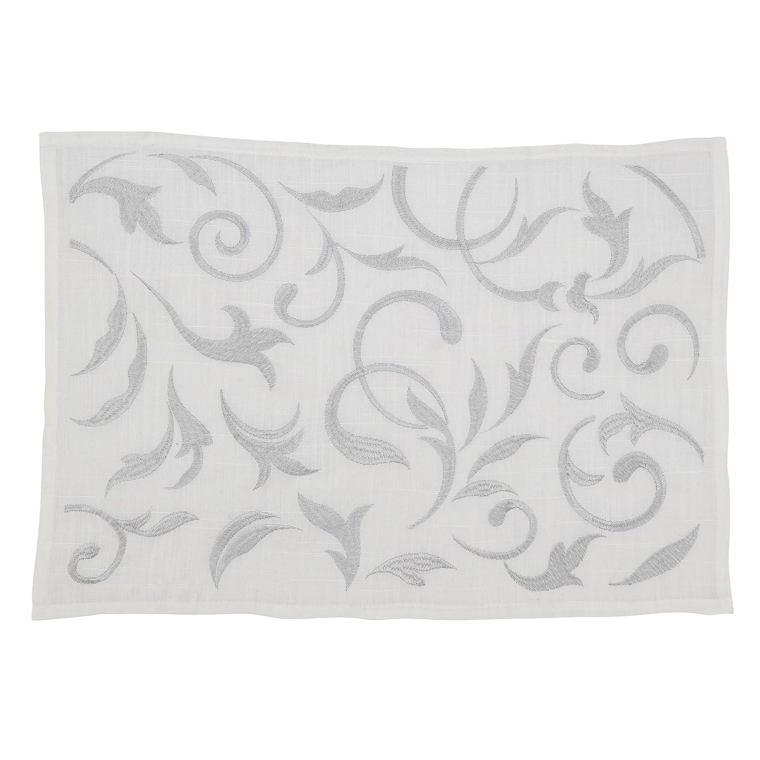 Saro Zensi Collection Polyester No Pattern Rectangle Placemat (Set of 4)