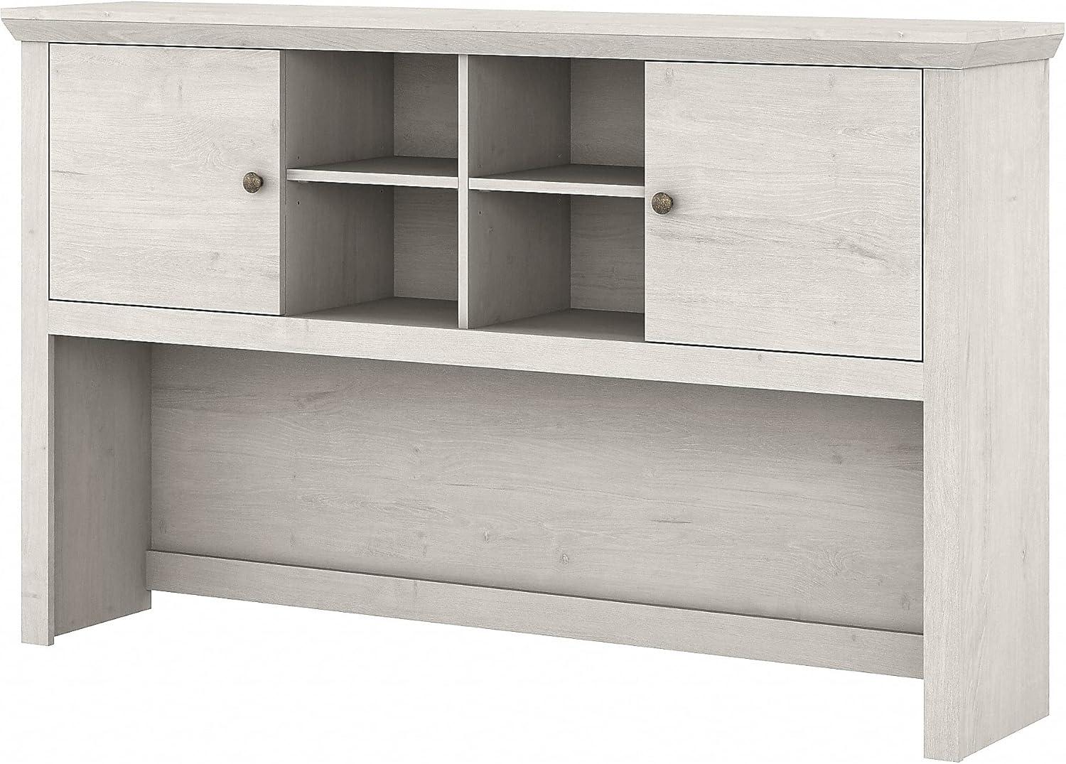 Yorktown 60.5" White Oak Desk Hutch with Adjustable Shelves