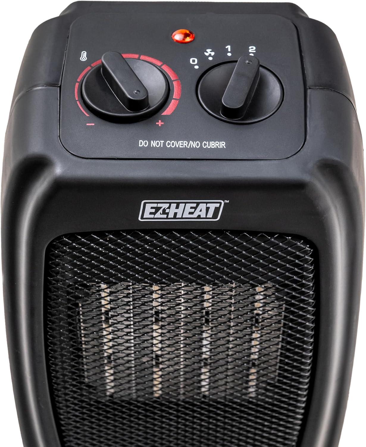 EZ-Heat Personal Ceramic Desktop Space Heater with Thermostat