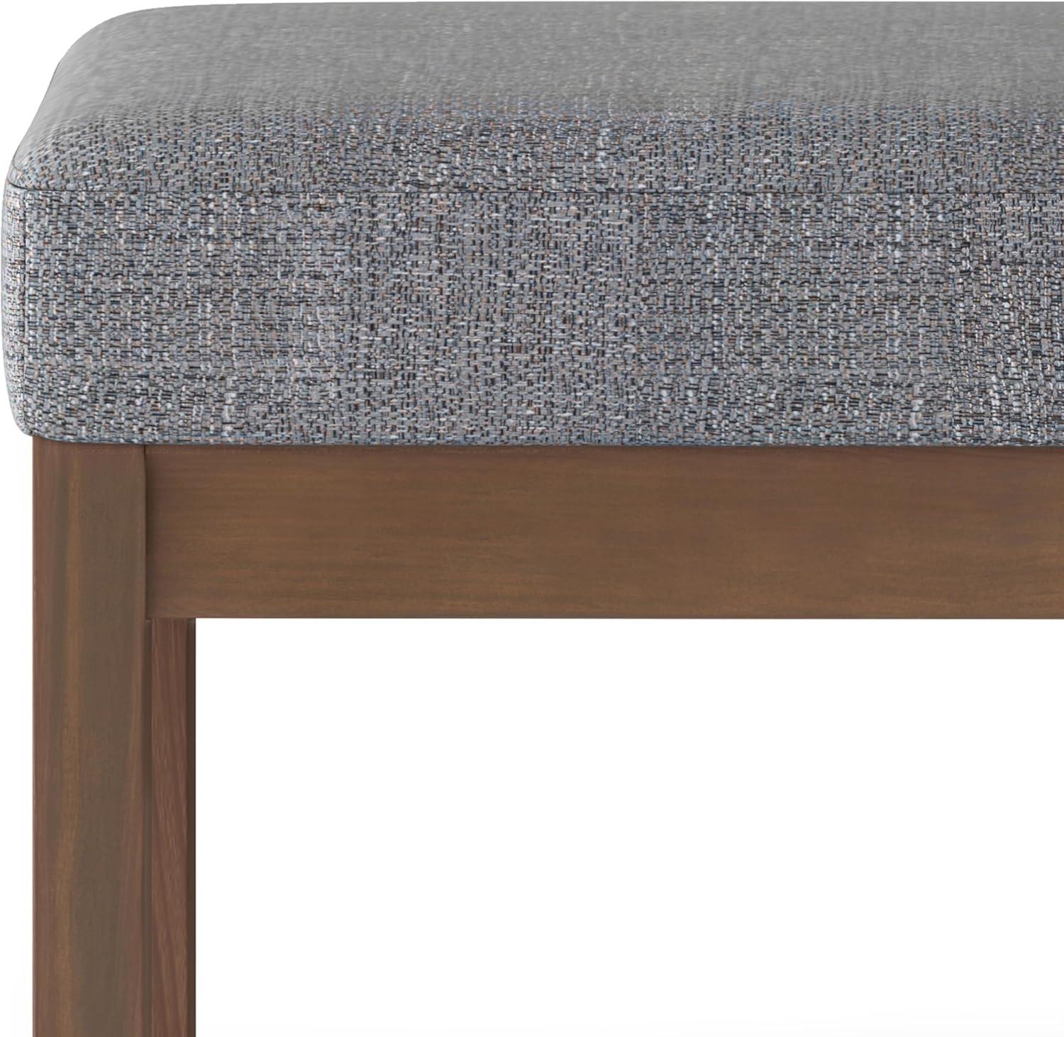 Milltown Tweed Style Fabric Upholstered Bench