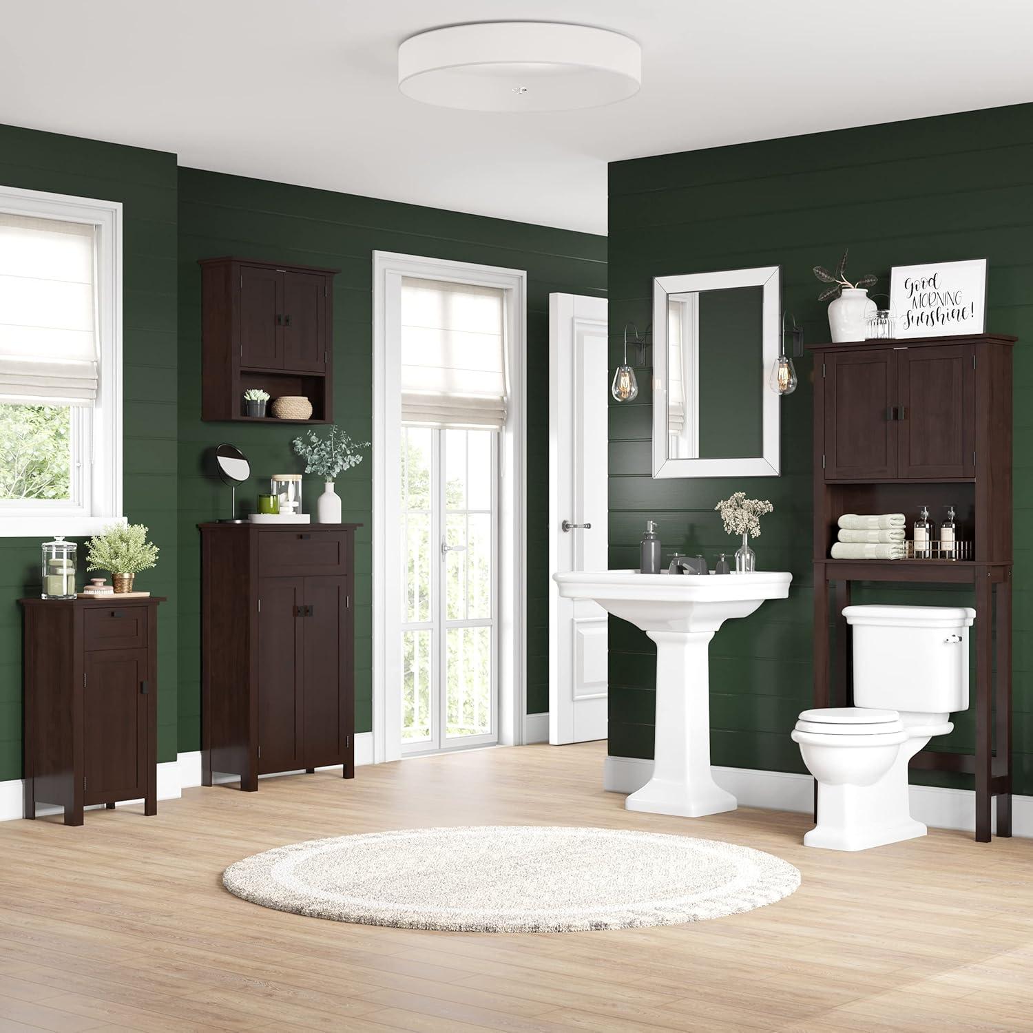 RiverRidge Home RiverRidge Hayward Two-Door Bathroom and Laundry Wall Mount Storage Medicine Cabinet with Fixed and Adjustable Shelf