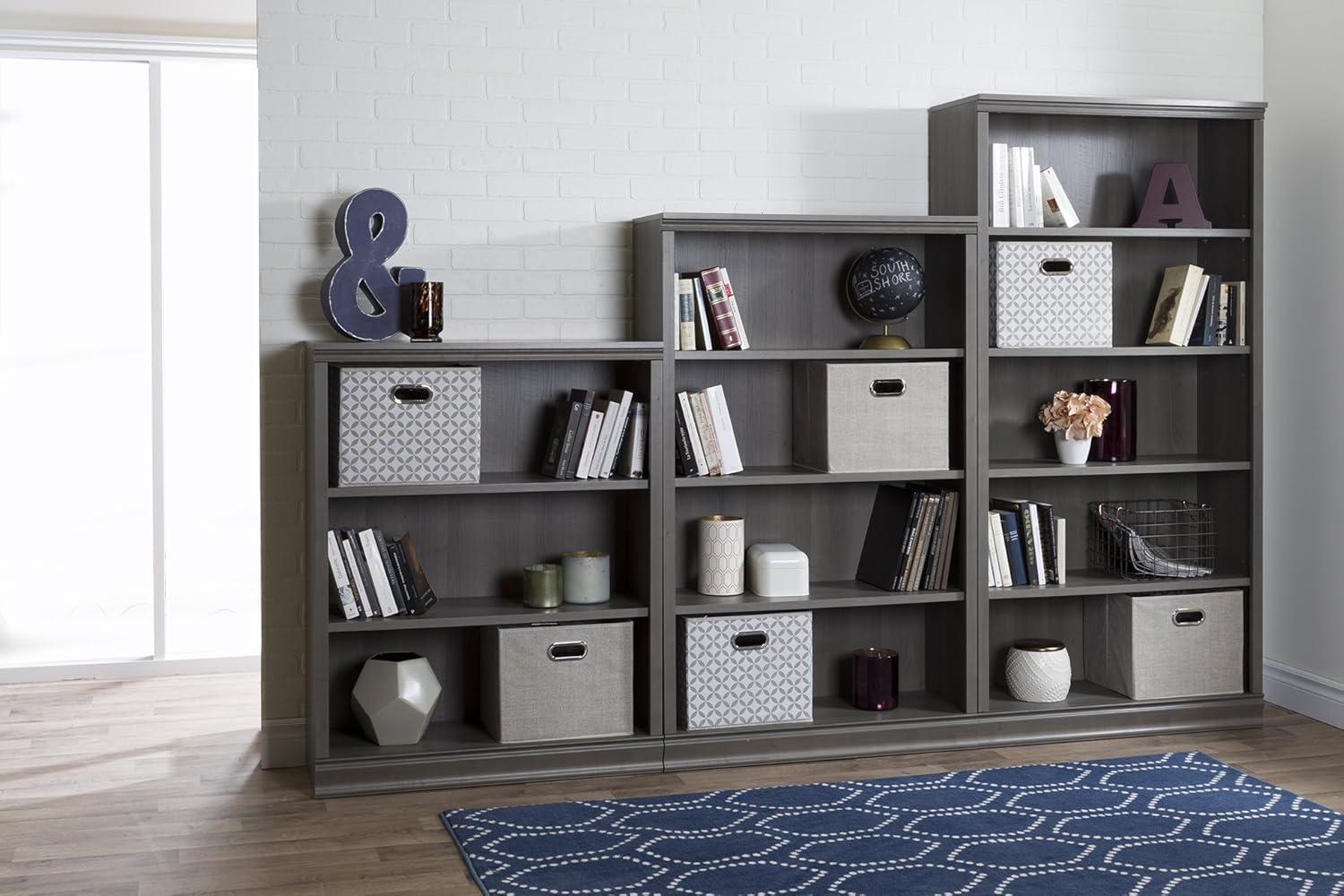 45" Morgan 3 Shelf Bookcase Gray Maple - South Shore