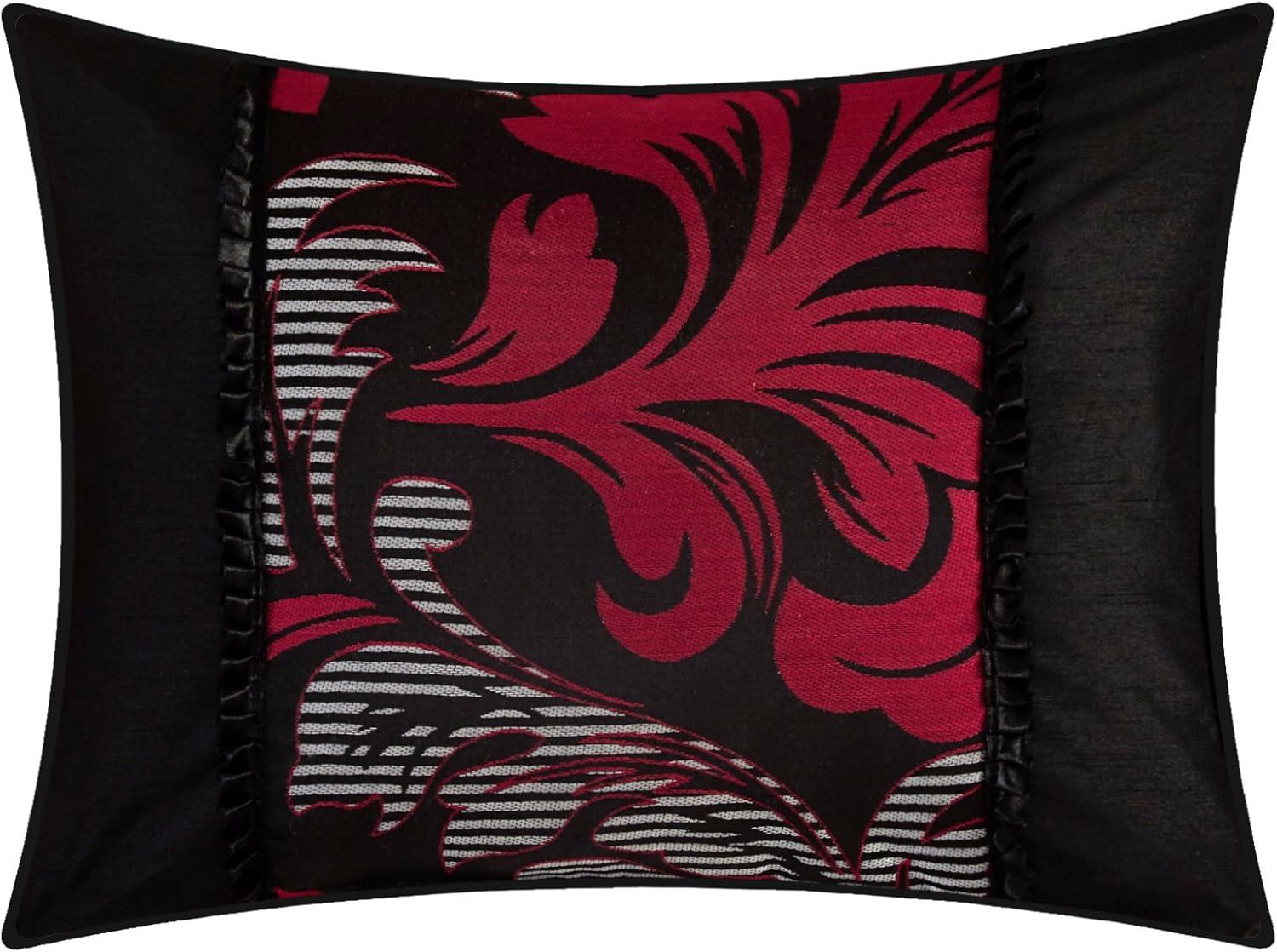 Nanshing America, Inc Pierre 7 Piece Luxury Glam Comforter Set