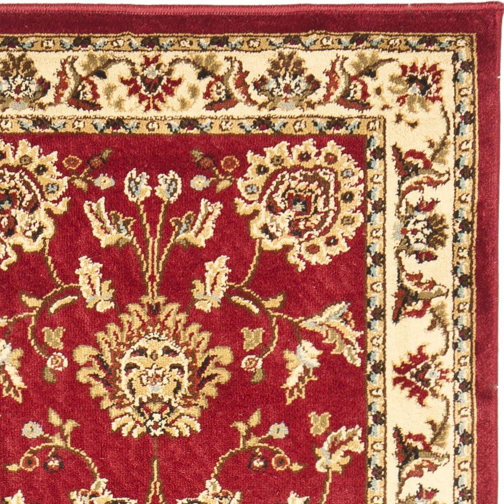 SAFAVIEH Lyndhurst Manuel Traditional Border Runner Rug, Red/Ivory, 2'3" x 8'