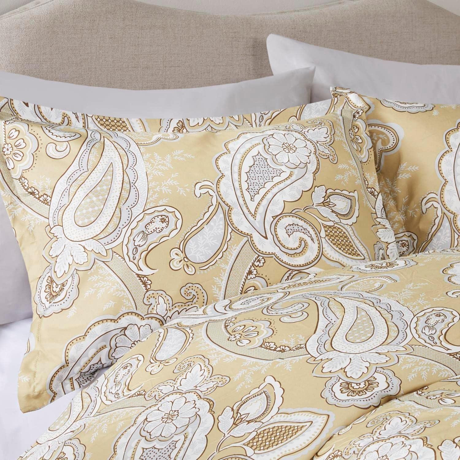 Gracelyn Paisley Print Comforter Set with Sheets