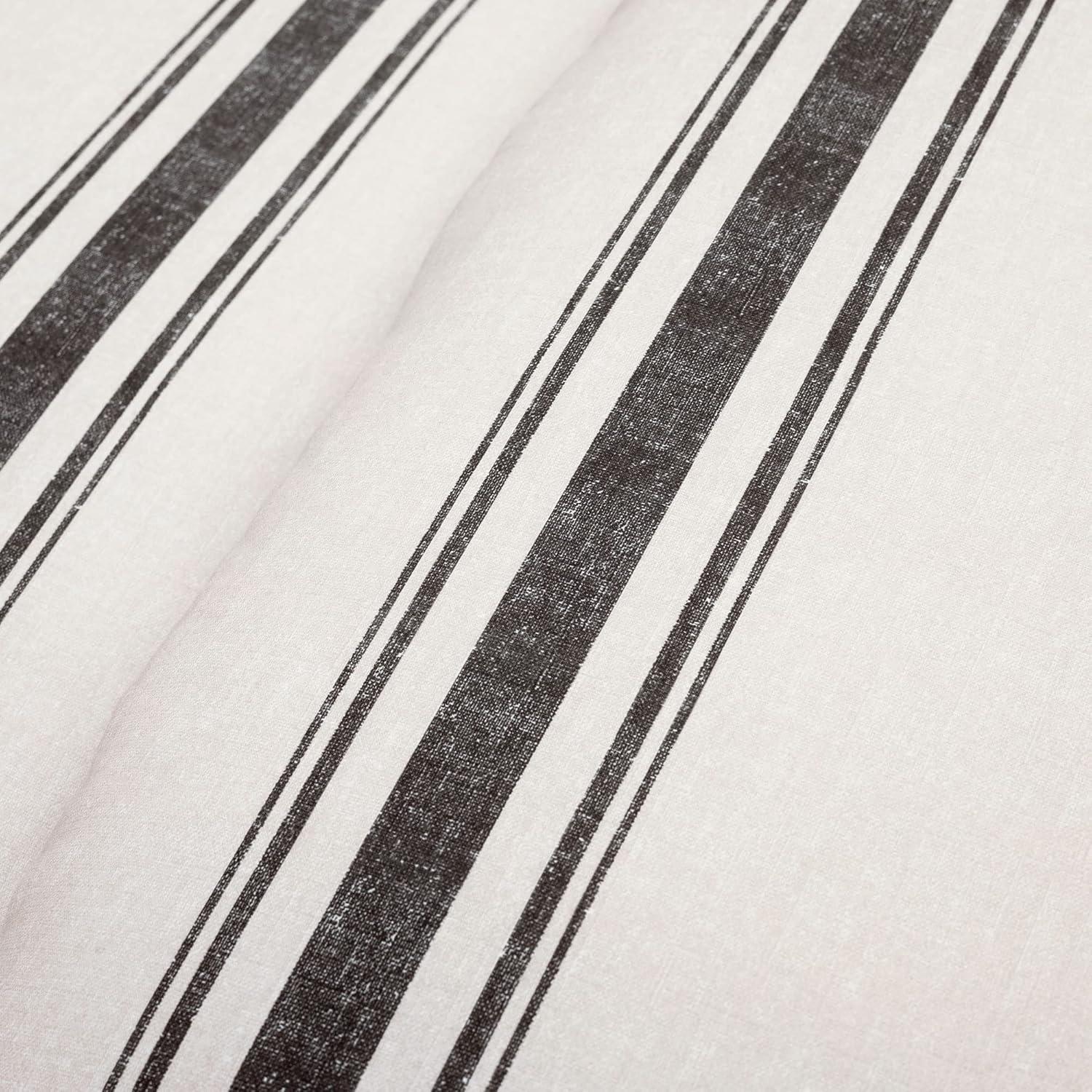 Lush Decor Dark Gray Cotton Reversible 3 Piece Comforter Set