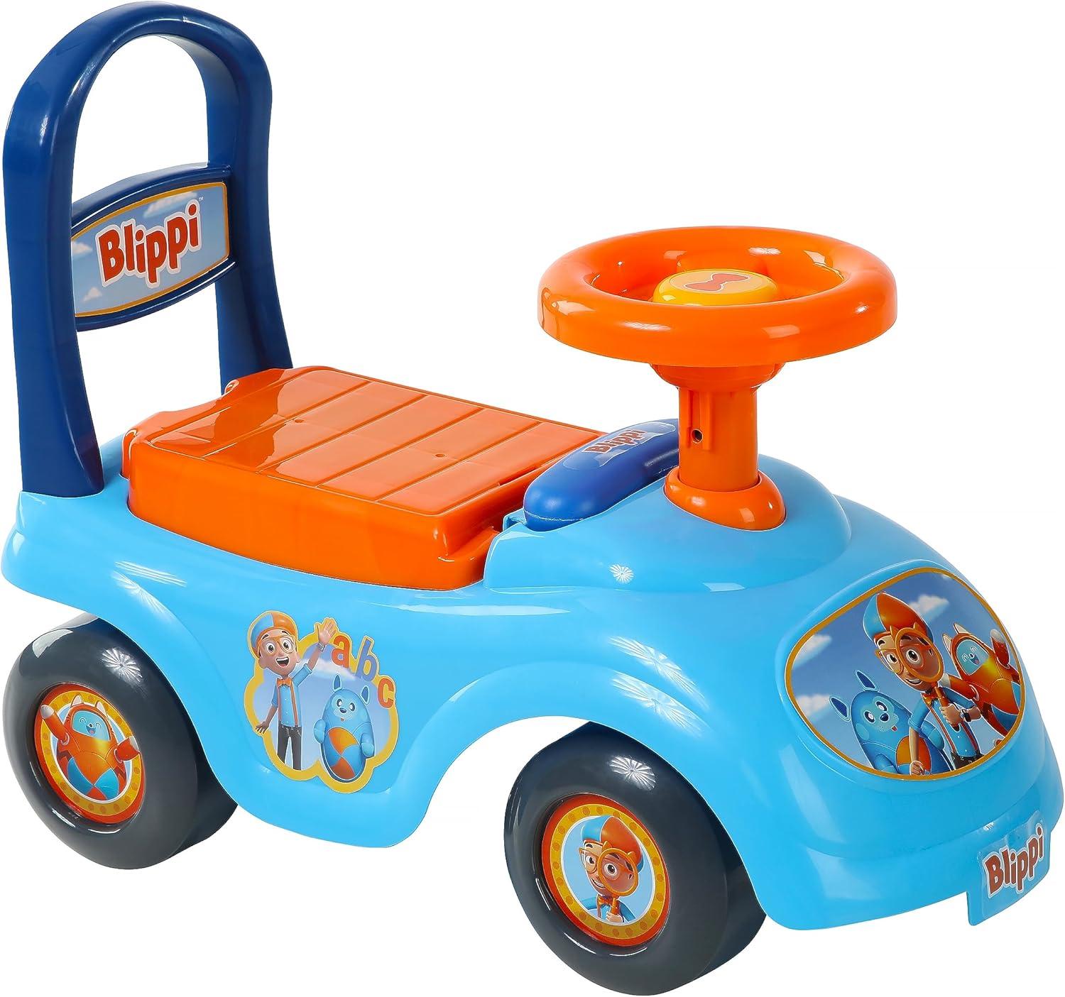 Dynacraft Unisex Kid Push & Pedal Ride-On, Plastic Light Blue, 19.29x8.27x 4.76 Inches, 3.79 lbs