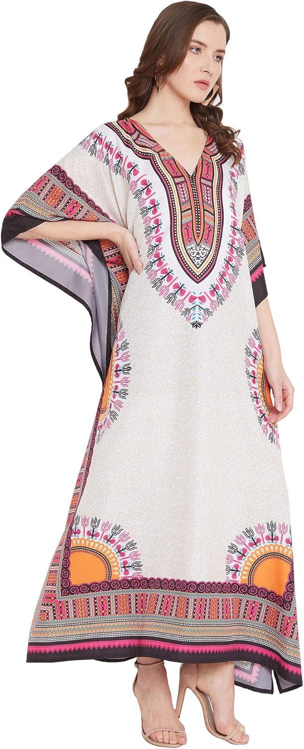 Oussum Women Plus Size Kaftan Maxi Dress Kimono Sleeve Caftan Party wear Casual Dresses Online
