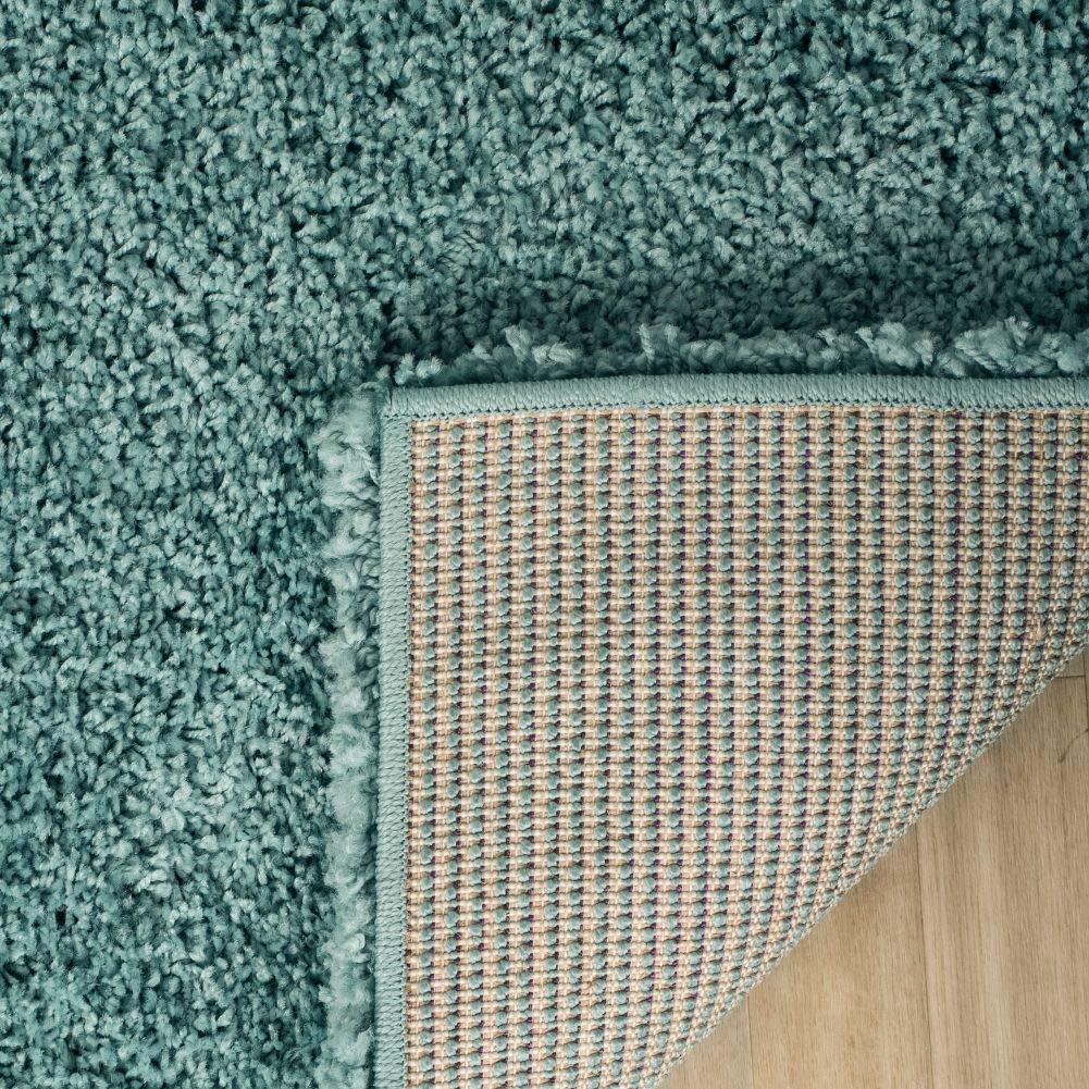 California Shag SG151 Power Loomed Indoor Accent Rug - Light Blue - 2'3"x5' - Safavieh