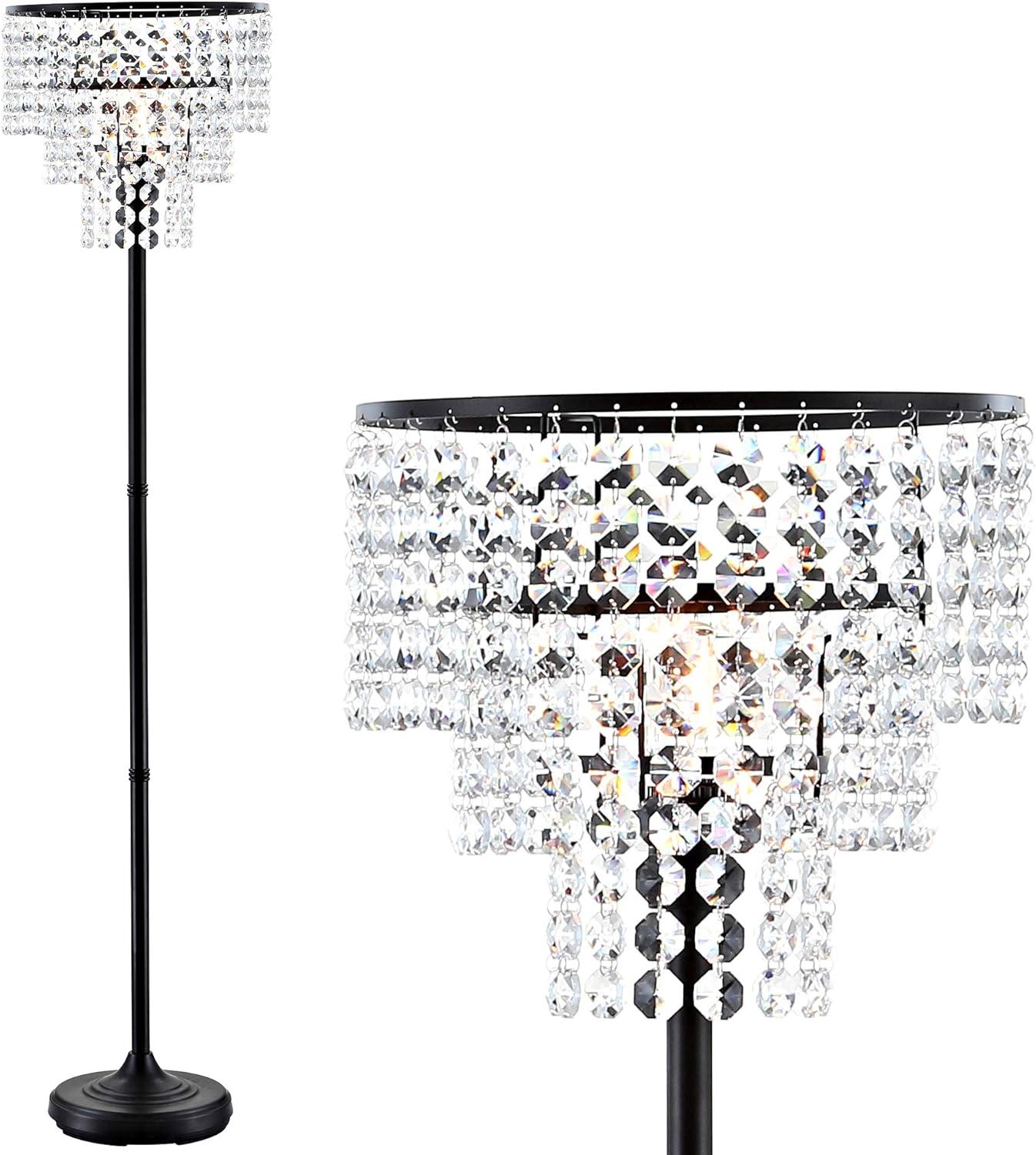 JONATHAN Y Juliette Crystal/Metal Floor Lamp