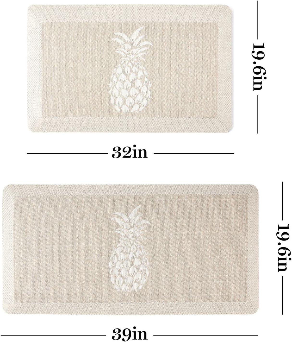 Martha Stewart Aloha Modern Pineapple Anti-Fatigue Air-Infused Kitchen Mat