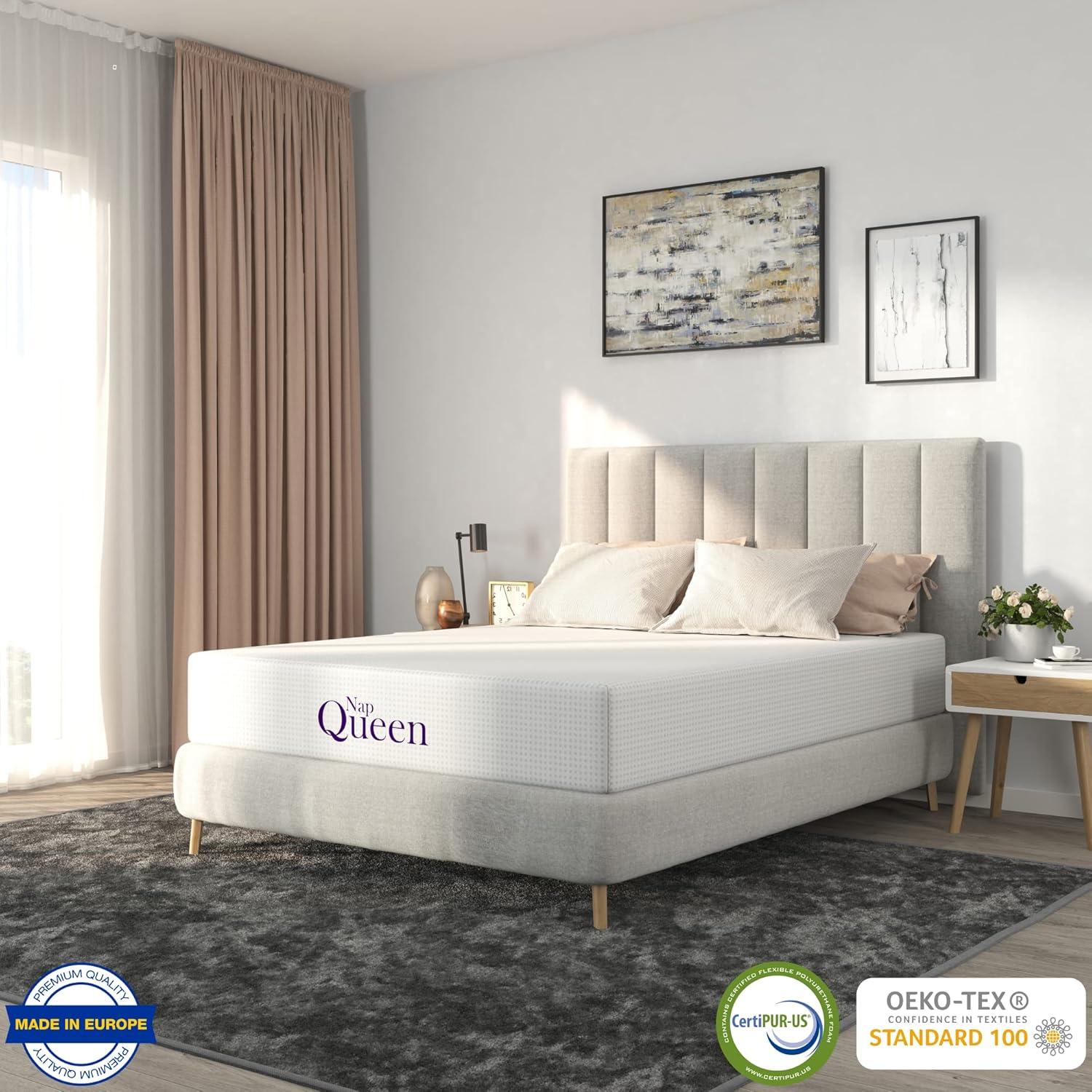 NapQueen 10" Queen Bamboo Charcoal Memory Foam Mattress