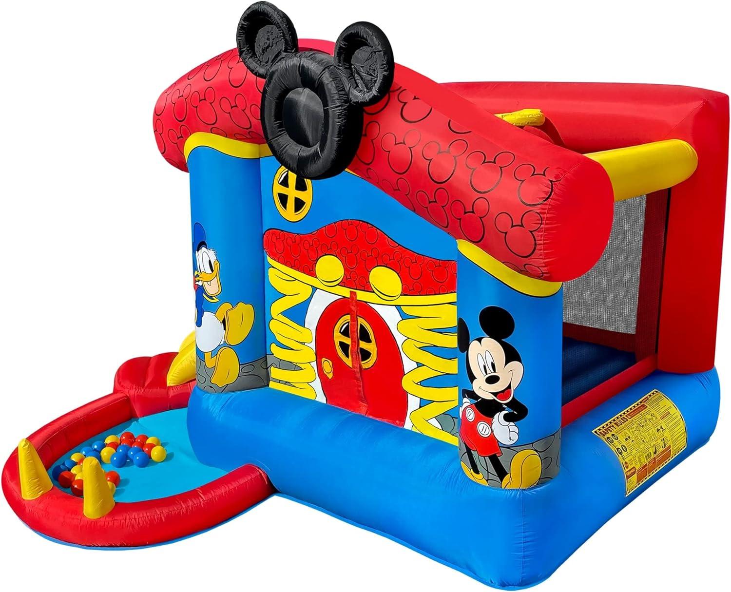 Mickey Mouse Bounce House with Slide and Ball Pit