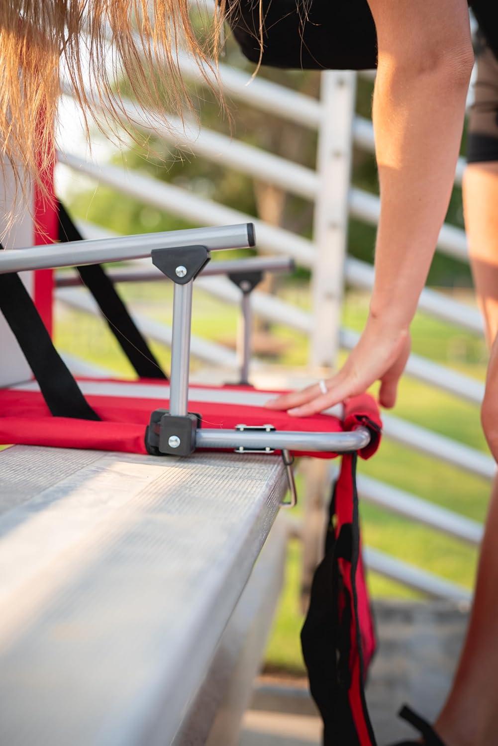 Stansport Tubular Frame Folding Stadium Seat with Arms