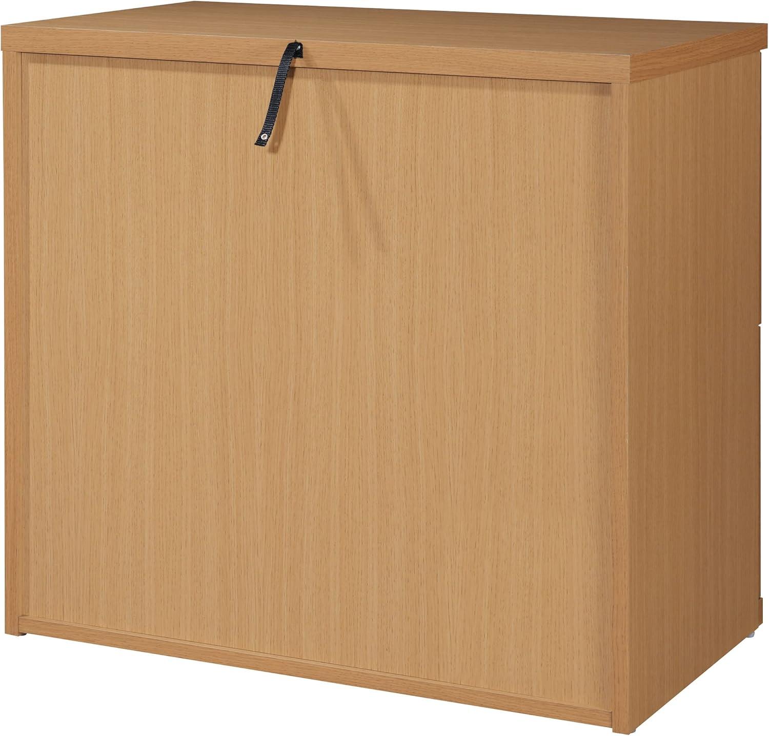 Denmark 2-Drawer Engineered Wood Lateral File with Lockdowel  in Natural Finish