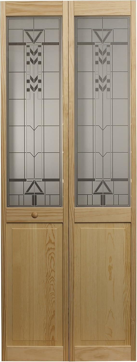 AWC 147 Sedona Glass 24" x 80" Bifold Door, Unfinished