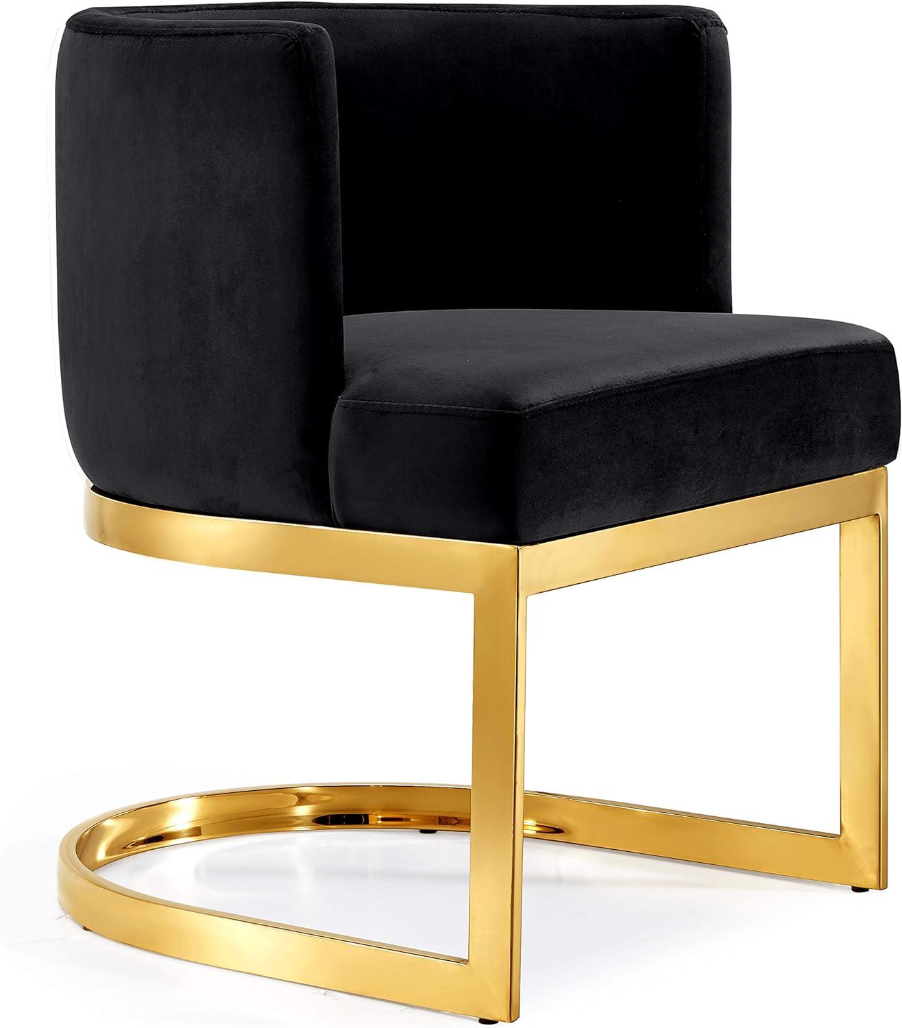 Meridian Furniture Gianna Black Velvet Dining Chair