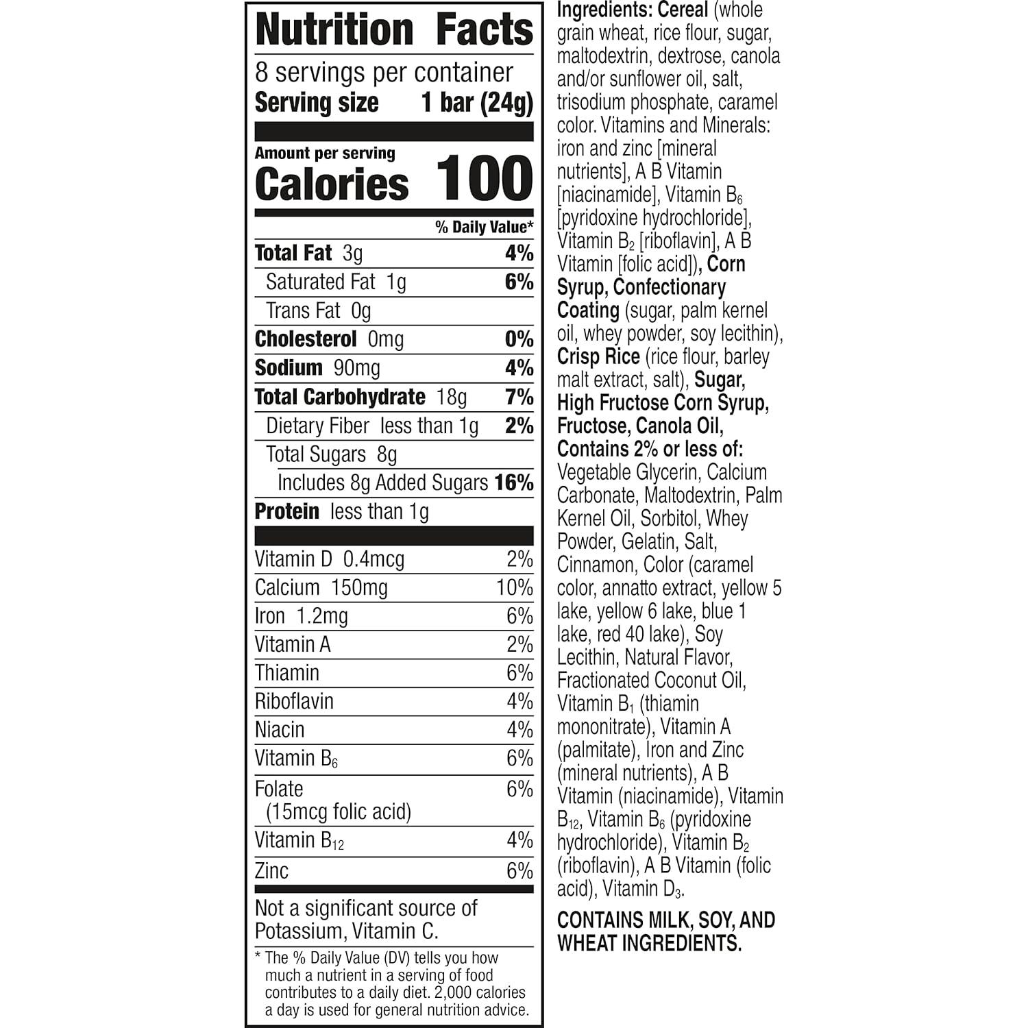Cinnamon Toast Crunch Breakfast Cereal Bars - 8ct