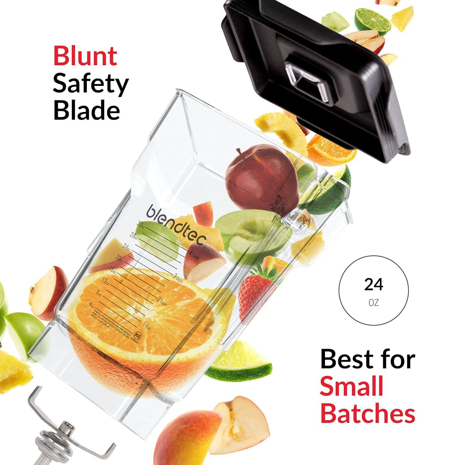Blendtec 75 oz FourSide Jar and 34 oz GO Travel Bottle Bundle - Blender Jars and Personal Blender Attachment Compatible with Blendtec Blenders