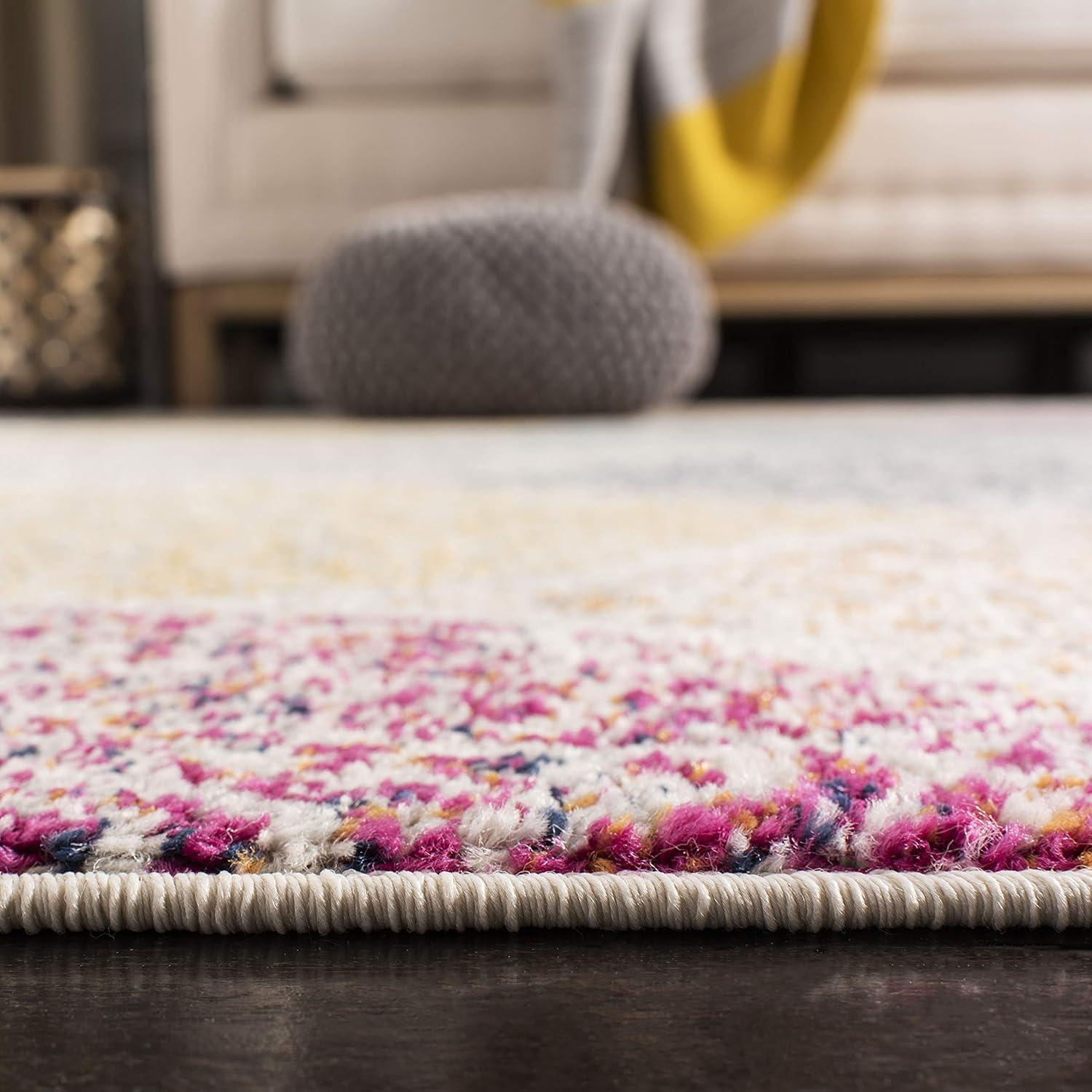 Madison MAD604 Power Loomed Indoor Accent Rug - Creme/Yellow - 3'x5' - Safavieh