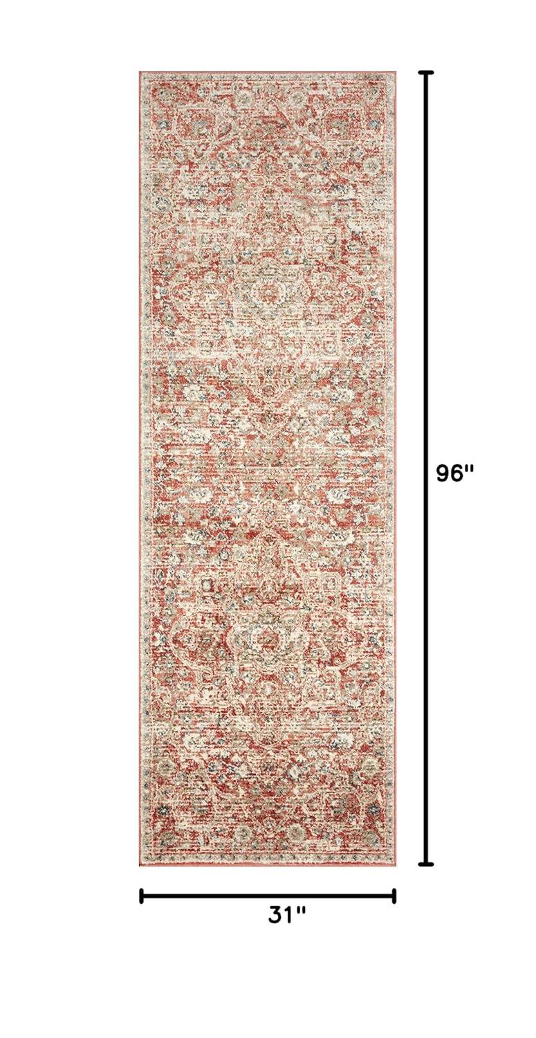 Loloi II Saban SAB-02 Oriental Rust / Beige Area Rug 2'-7" x 4'