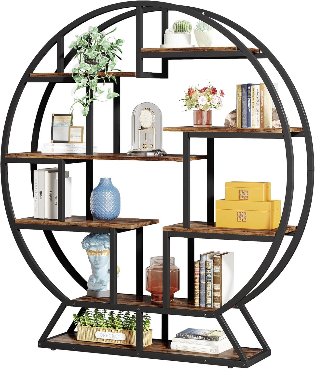 17 Stories Drino 63" H x 59" W Steel Geometric Bookcase
