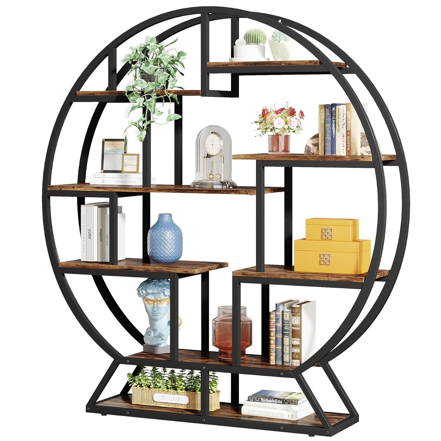 17 Stories Drino 63" H x 59" W Steel Geometric Bookcase