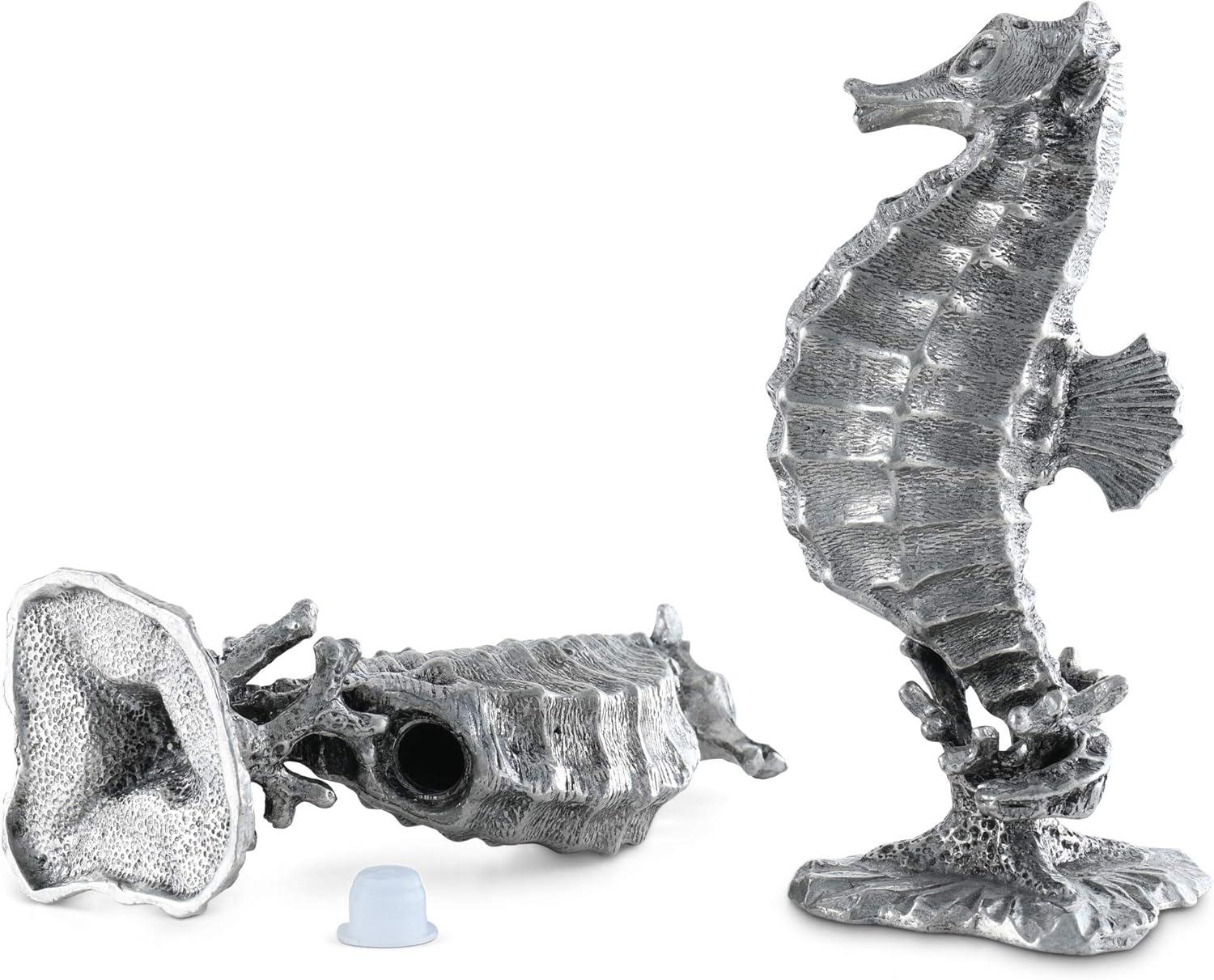 Pewter Seahorse Salt and Pepper Shaker Set