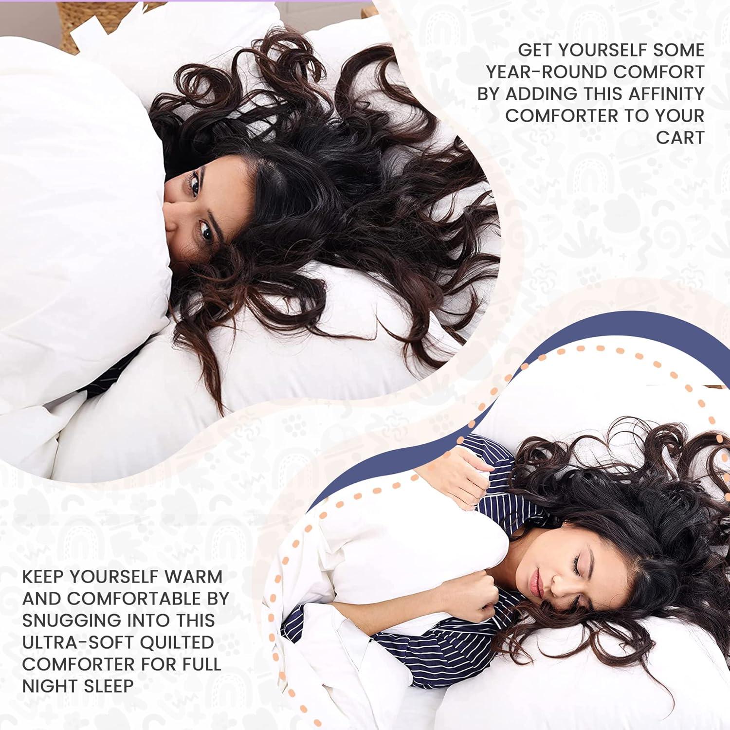 Continental Bedding Affinity All Season Down Alternative Duvet Insert Comforter Twin Size