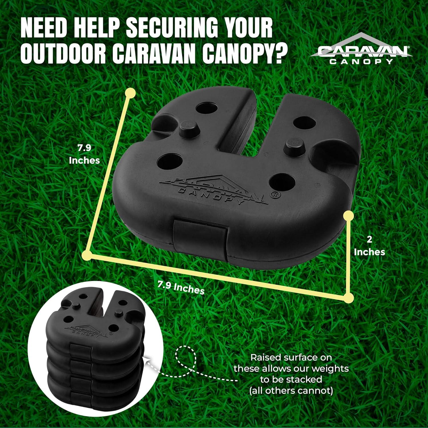 Caravan Canopy Caravan Canopy Black Plastic Weight for Canopy (Set of 4)