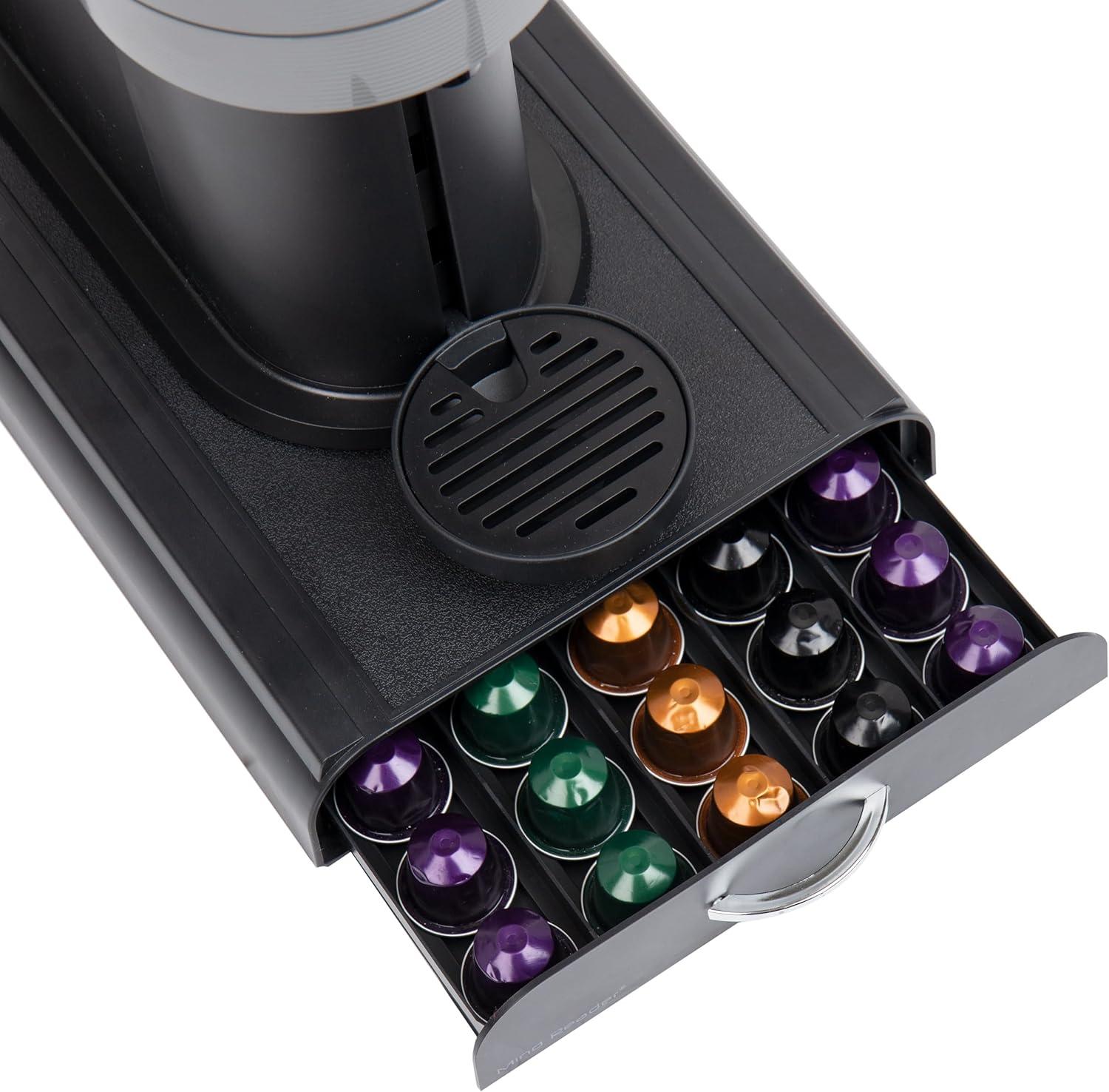 Black Nespresso Capsule Drawer Coffee Pod Holder