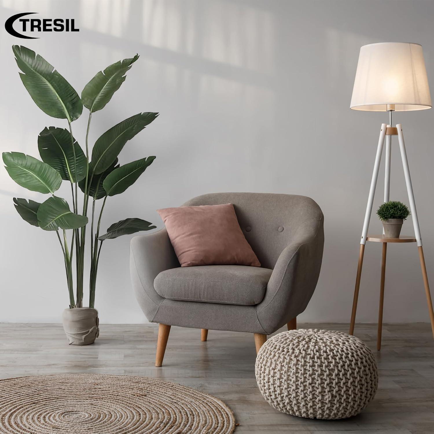 Bagari One 5 Foot Artificial Silk Bird of Paradise Palm Tree Potted Plant