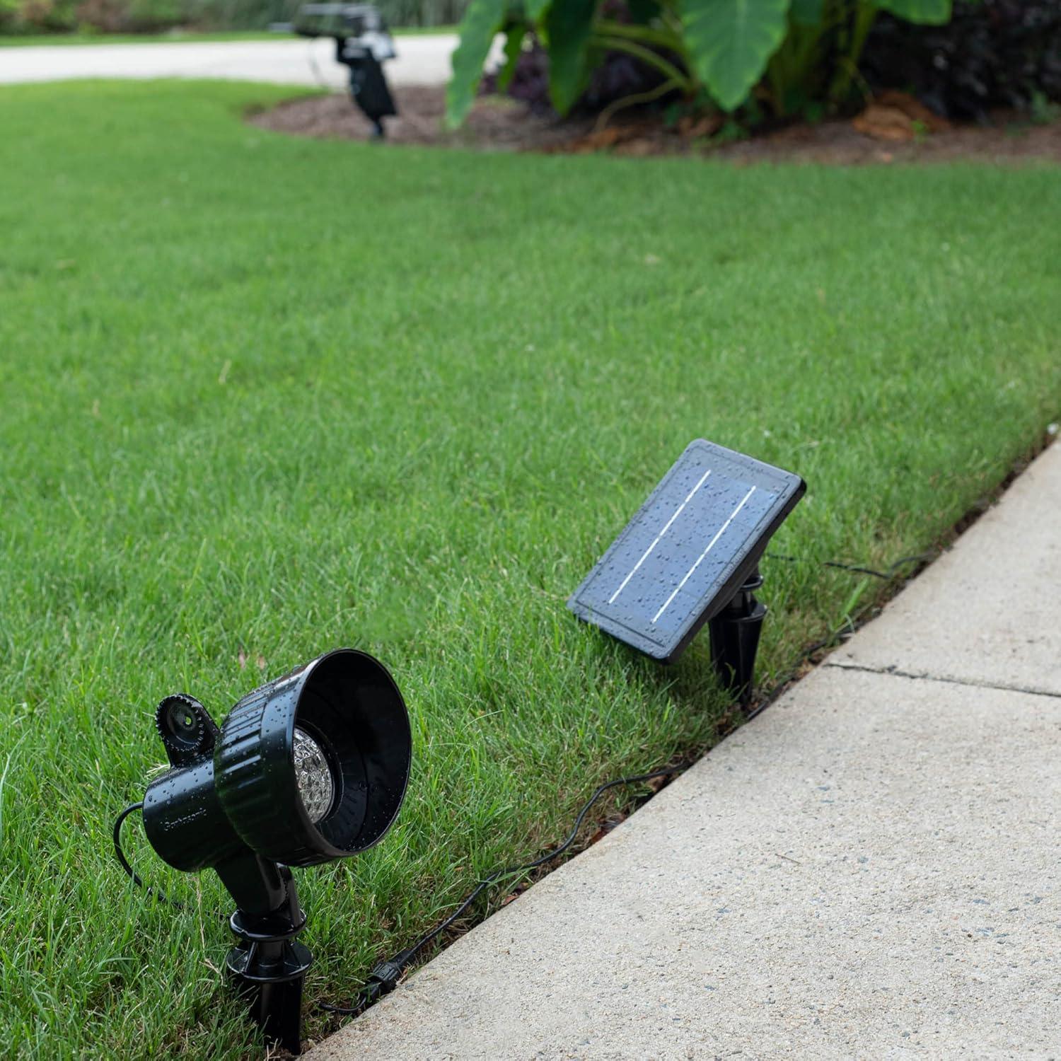 Progressive Bright White LED Solar Garden Spotlight, Cast Aluminum